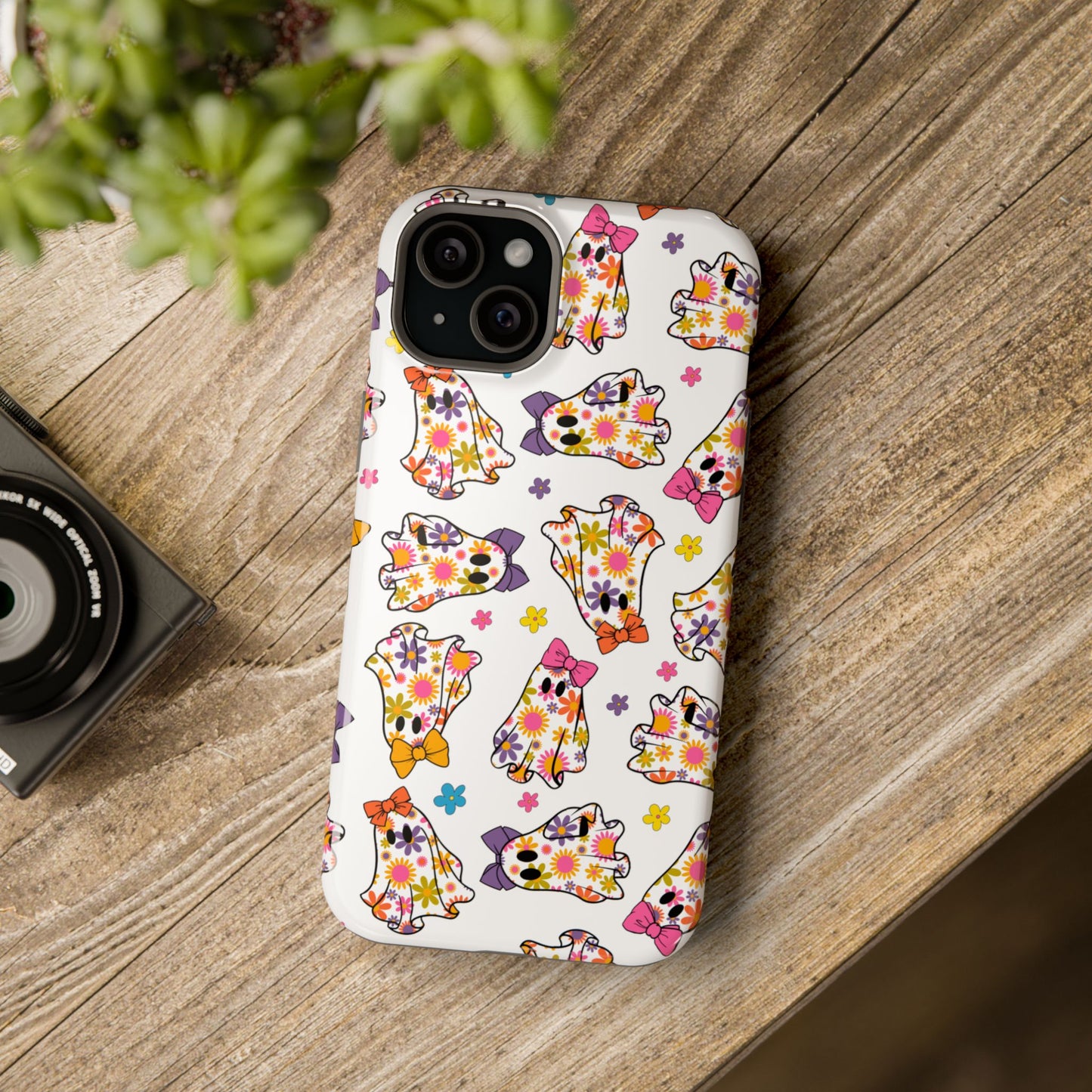 Floral Ghostie iPhone Case - MagSafe