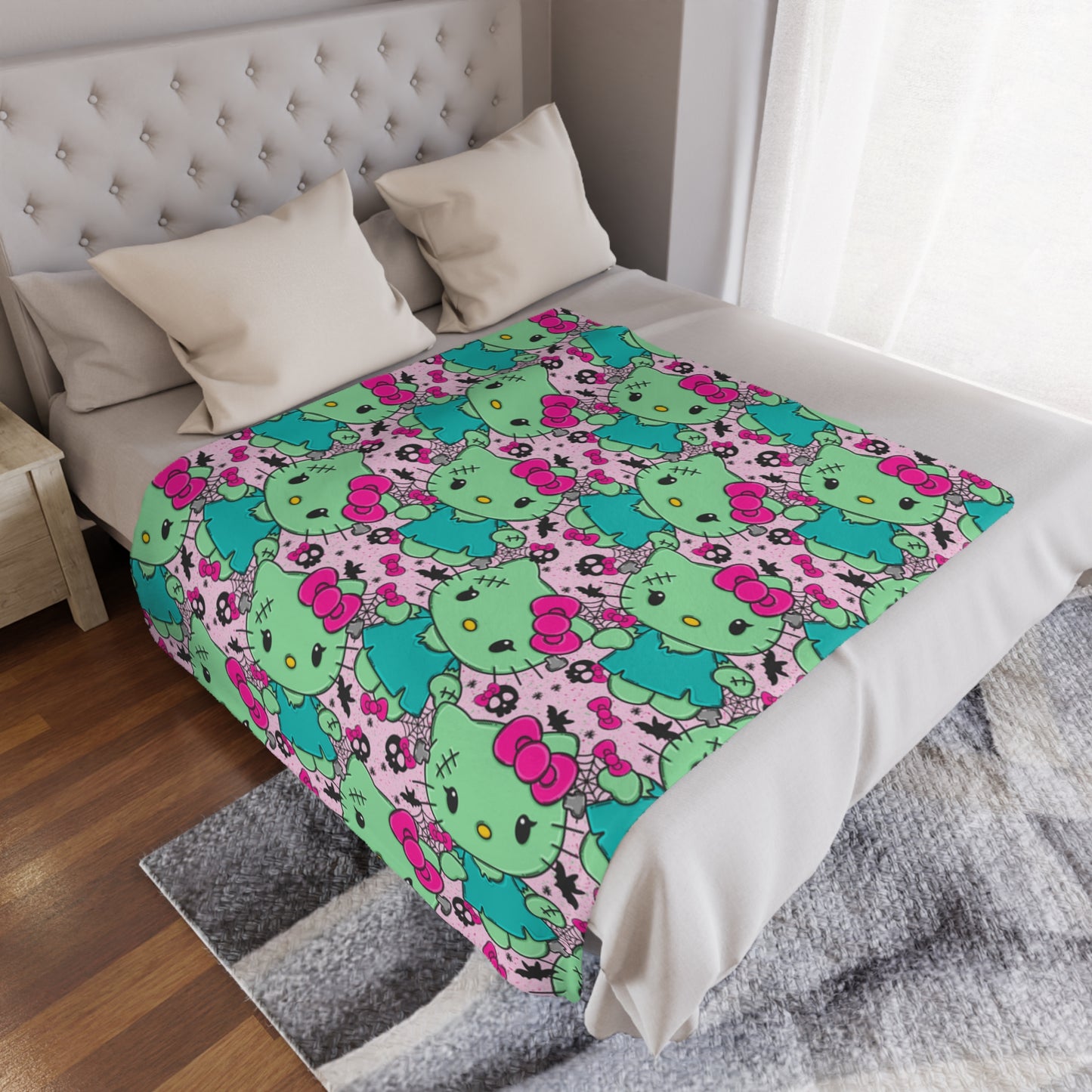 Frankenkitty Minky Polyester Blanket