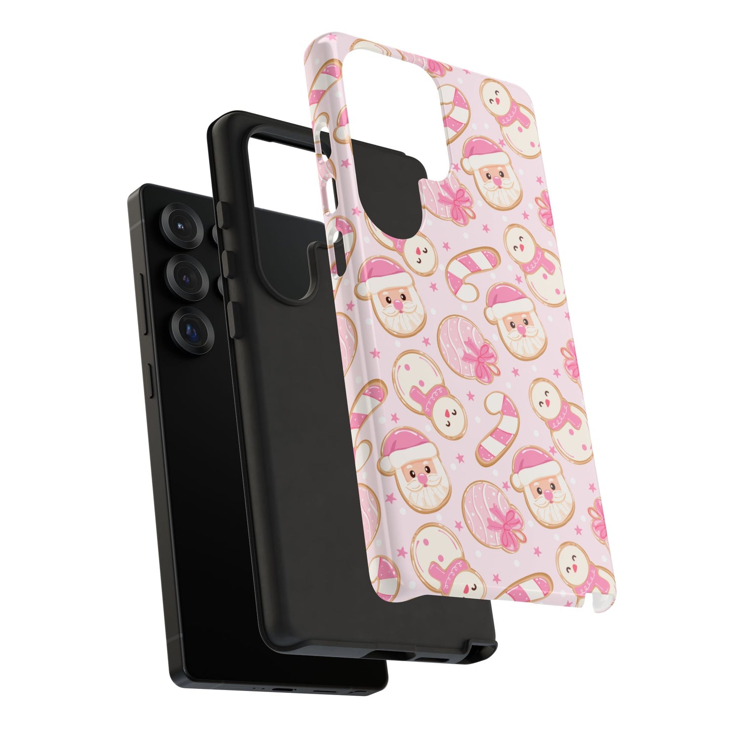 Pink Christmas Cookies Samsung Phone Case - Regular