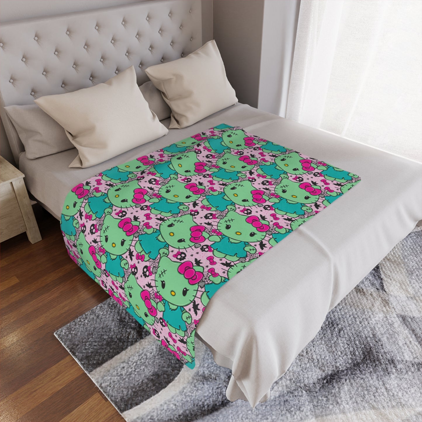 Frankenkitty Minky Polyester Blanket