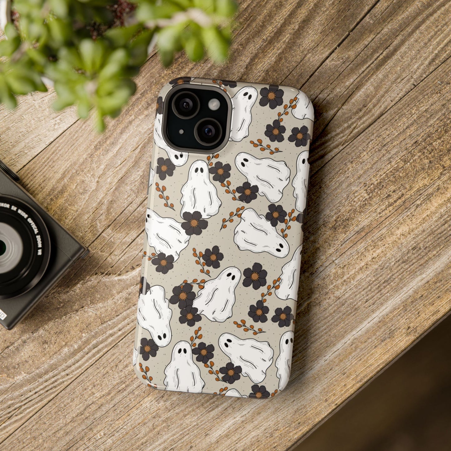 Ghostly Floral iPhone Case - MagSafe