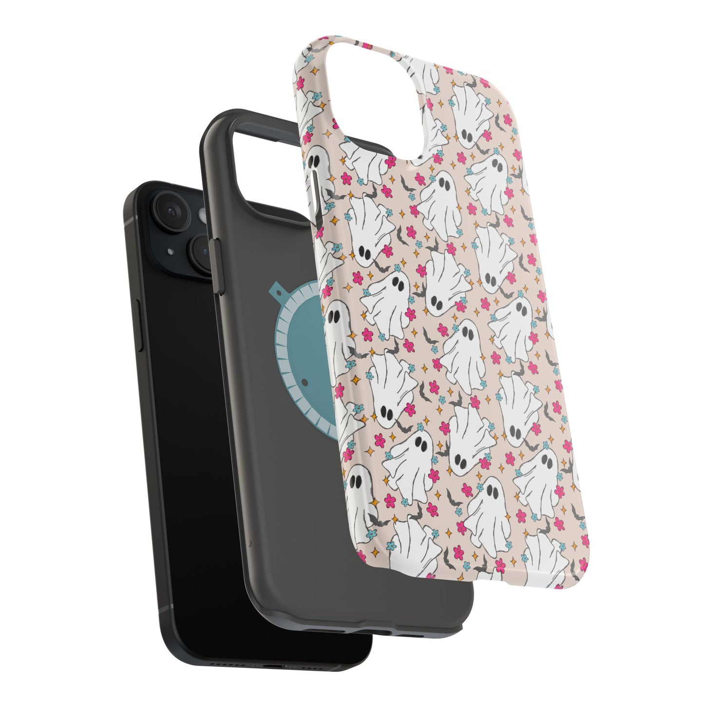 Groovy Floral Ghost iPhone Case - MagSafe