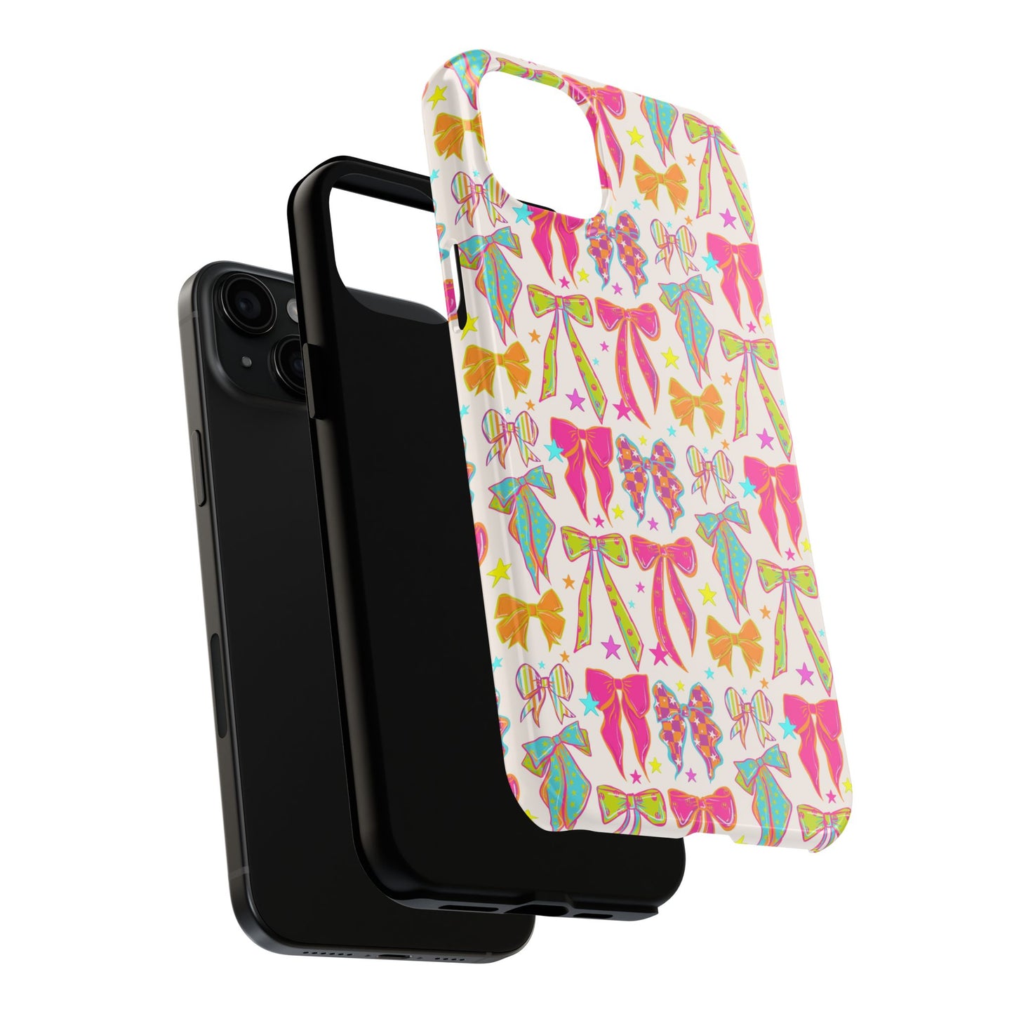 Neon Bows iPhone Case - Regular