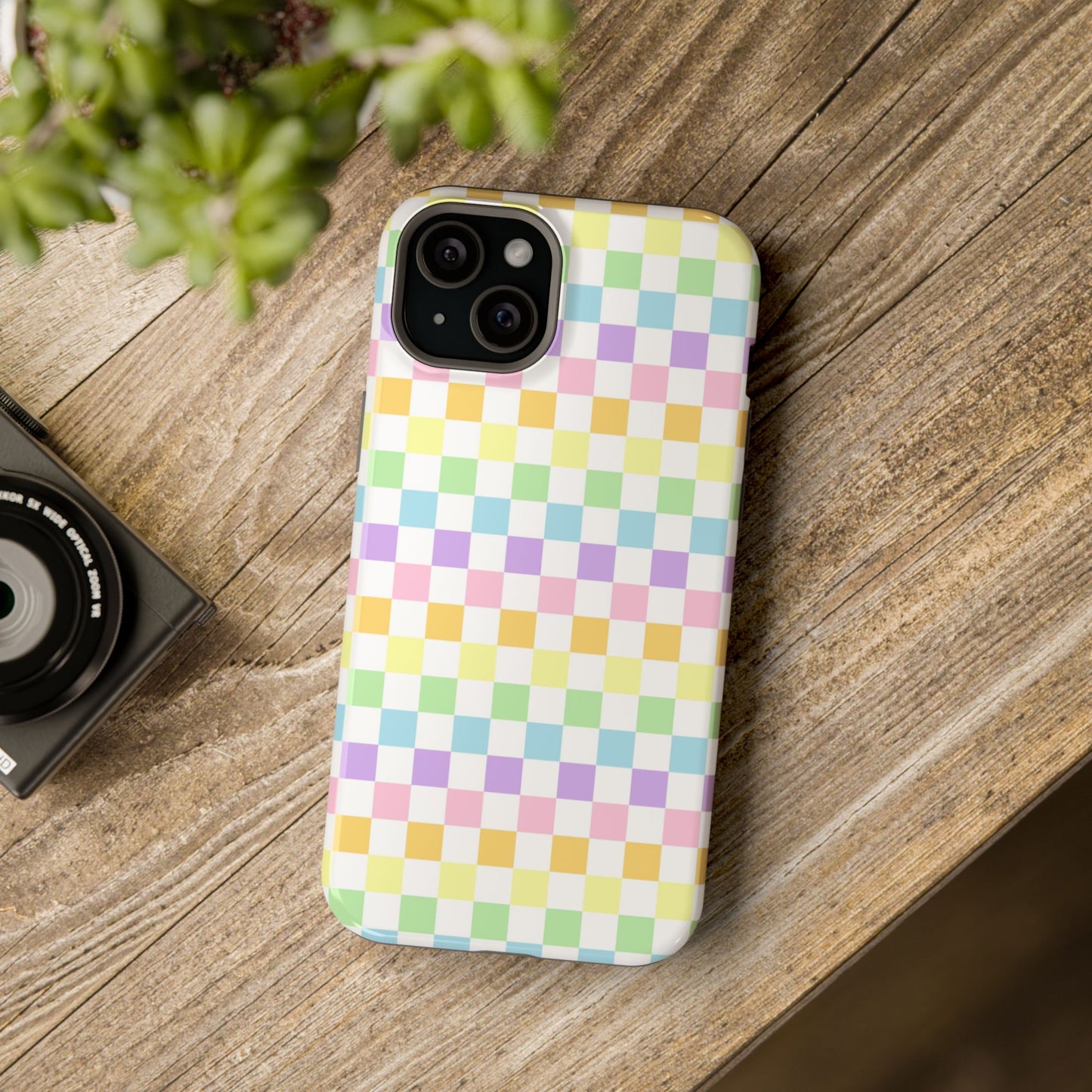Pastel Checker iPhone Case - MagSafe