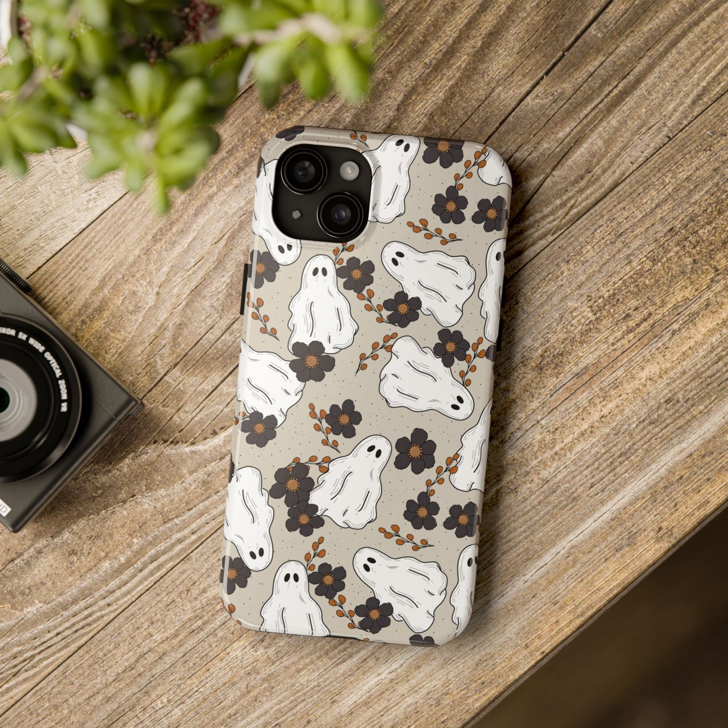 Ghostly Floral iPhone Case - Regular