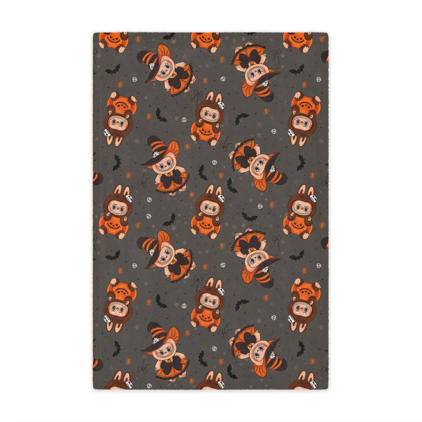 Labubu Halloween Minky Polyester Blanket