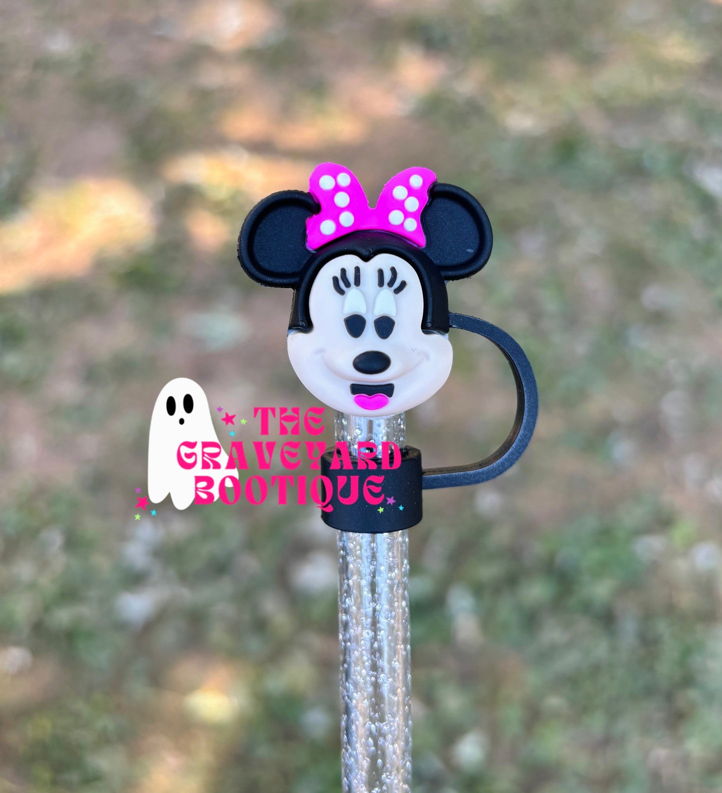Mouse Girl 3D Straw Topper - 10mm