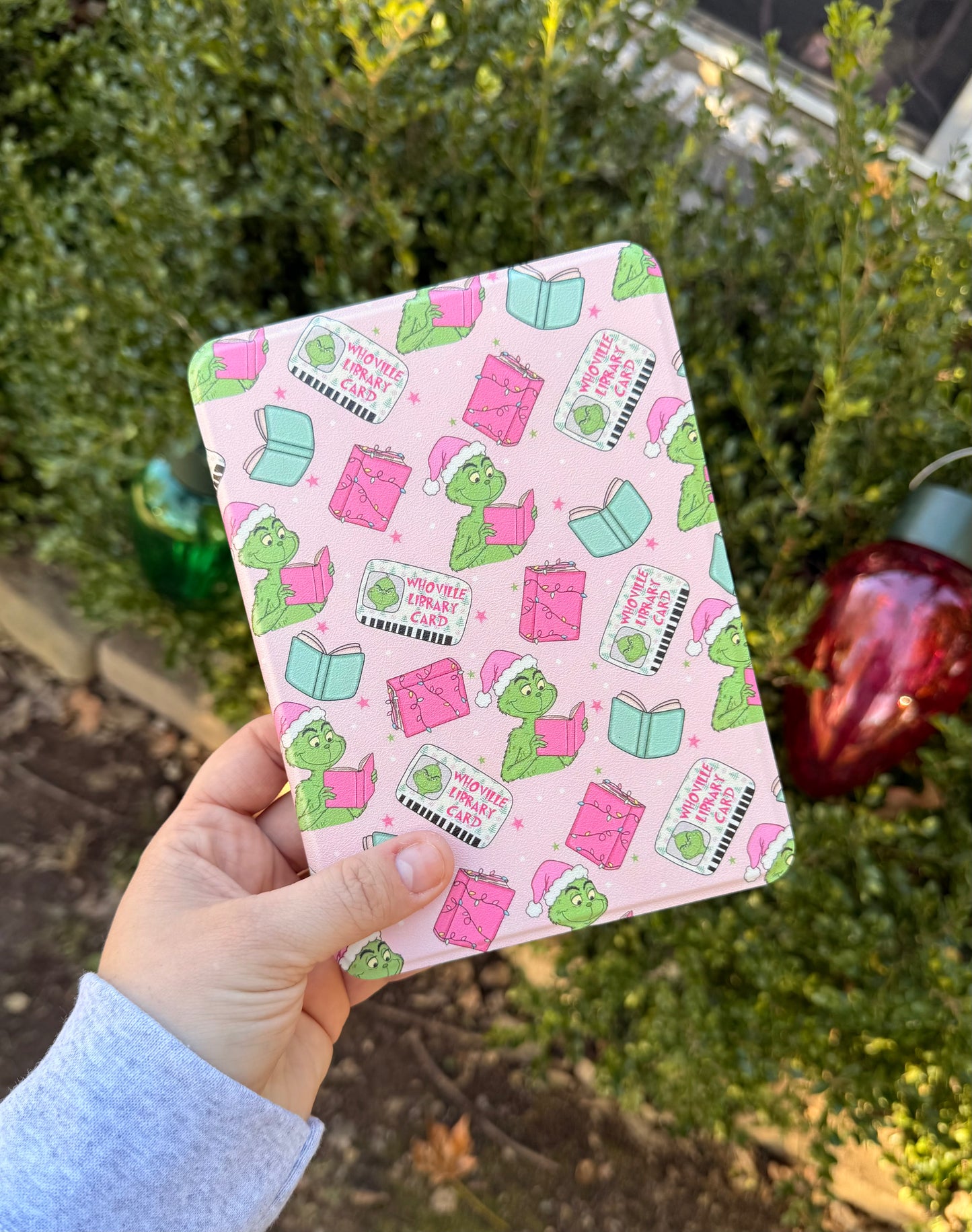 Grinchy & Bookish Kindle Case With Hand Strap