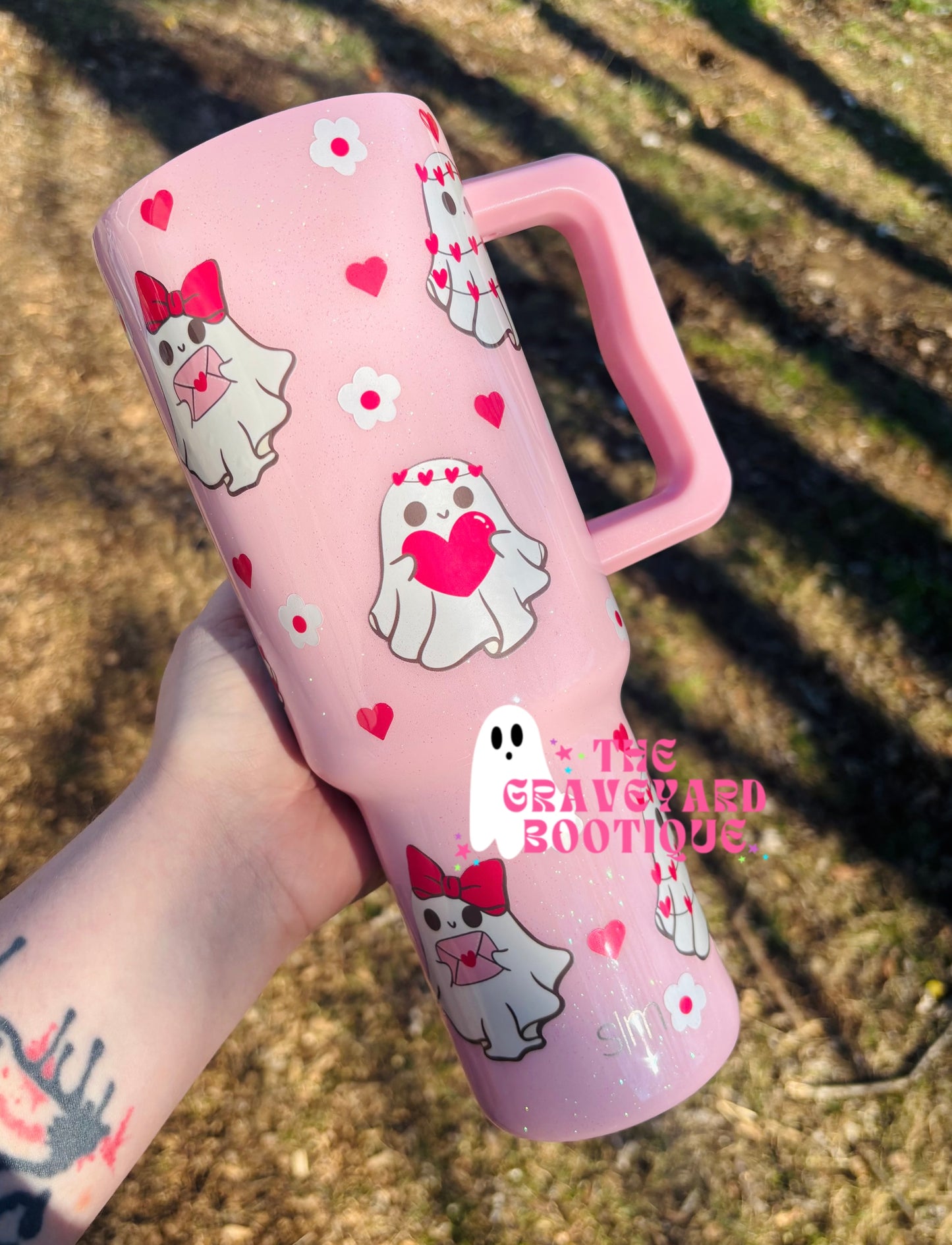 Valentines Ghost Epoxy Tumbler