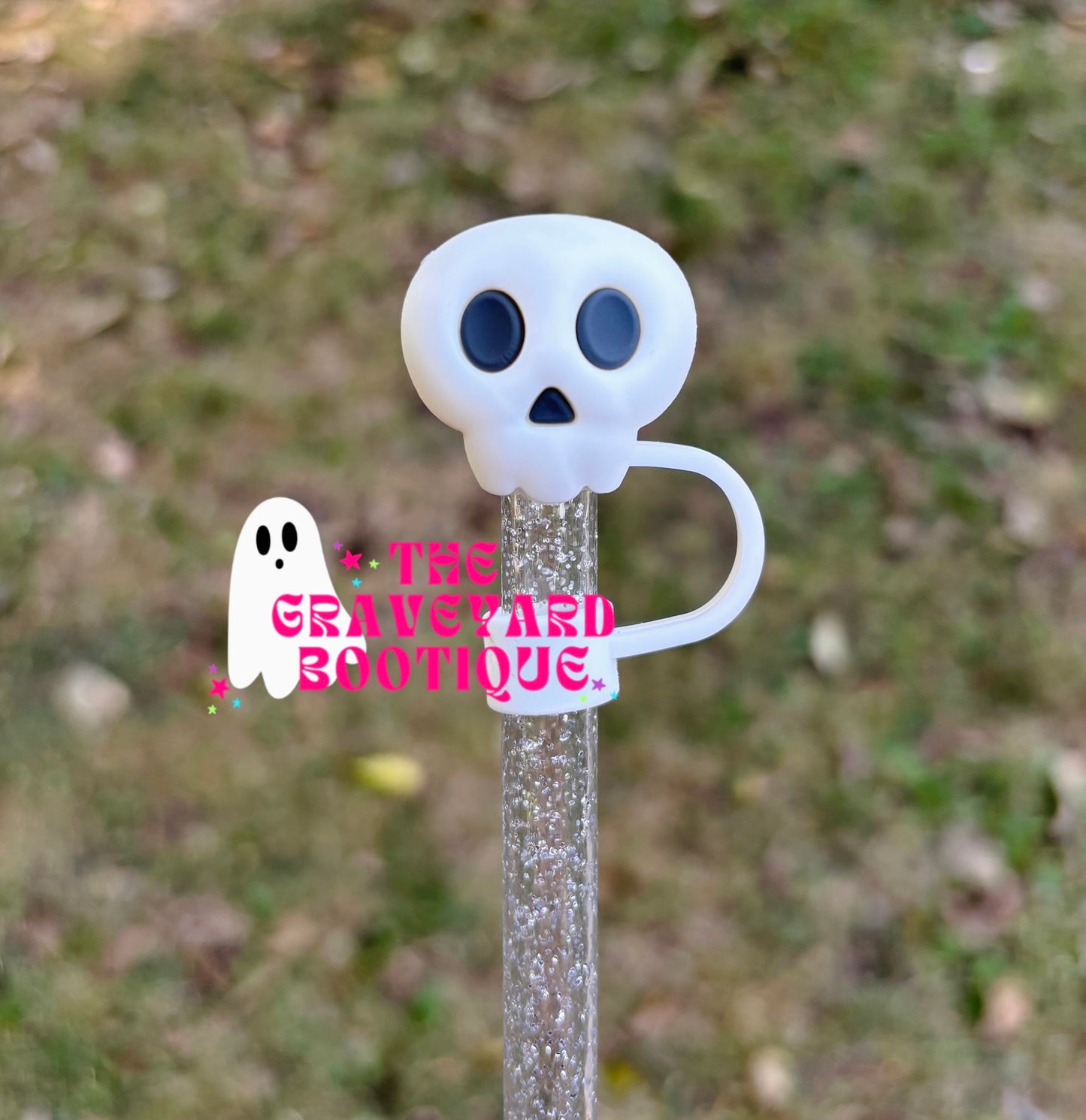 Skull 3D Straw Topper- 10mm
