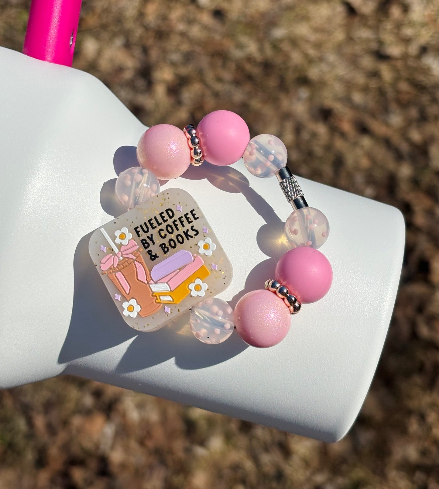 Fueled By Coffee And Books Charm