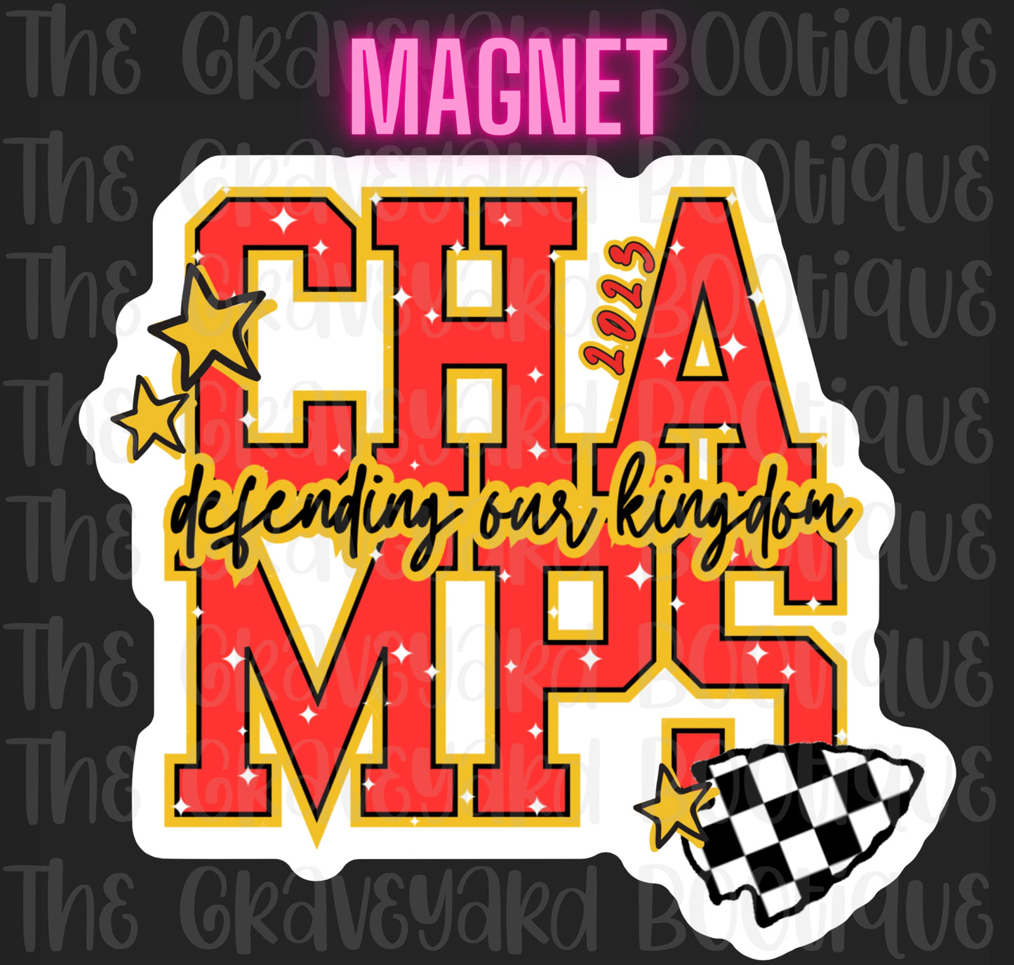 KC Chiefs Champs Magnet