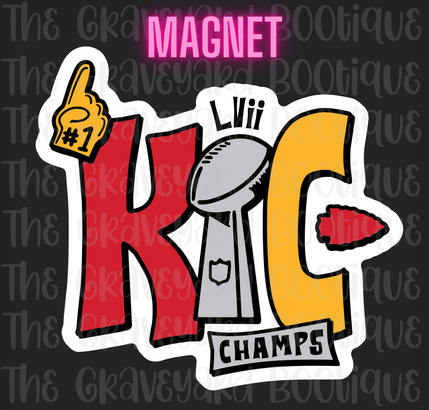 KC Chiefs Champions Magnet