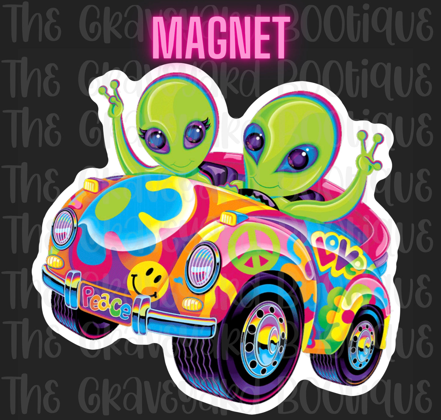Lisa Frank Alien Magnet