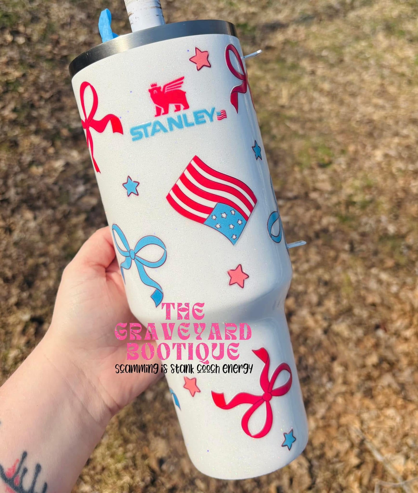Red White & Bow-Jee Tumbler