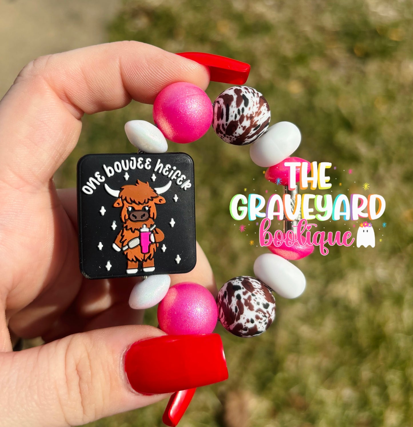 One Boujee Heifer Tumbler Charm