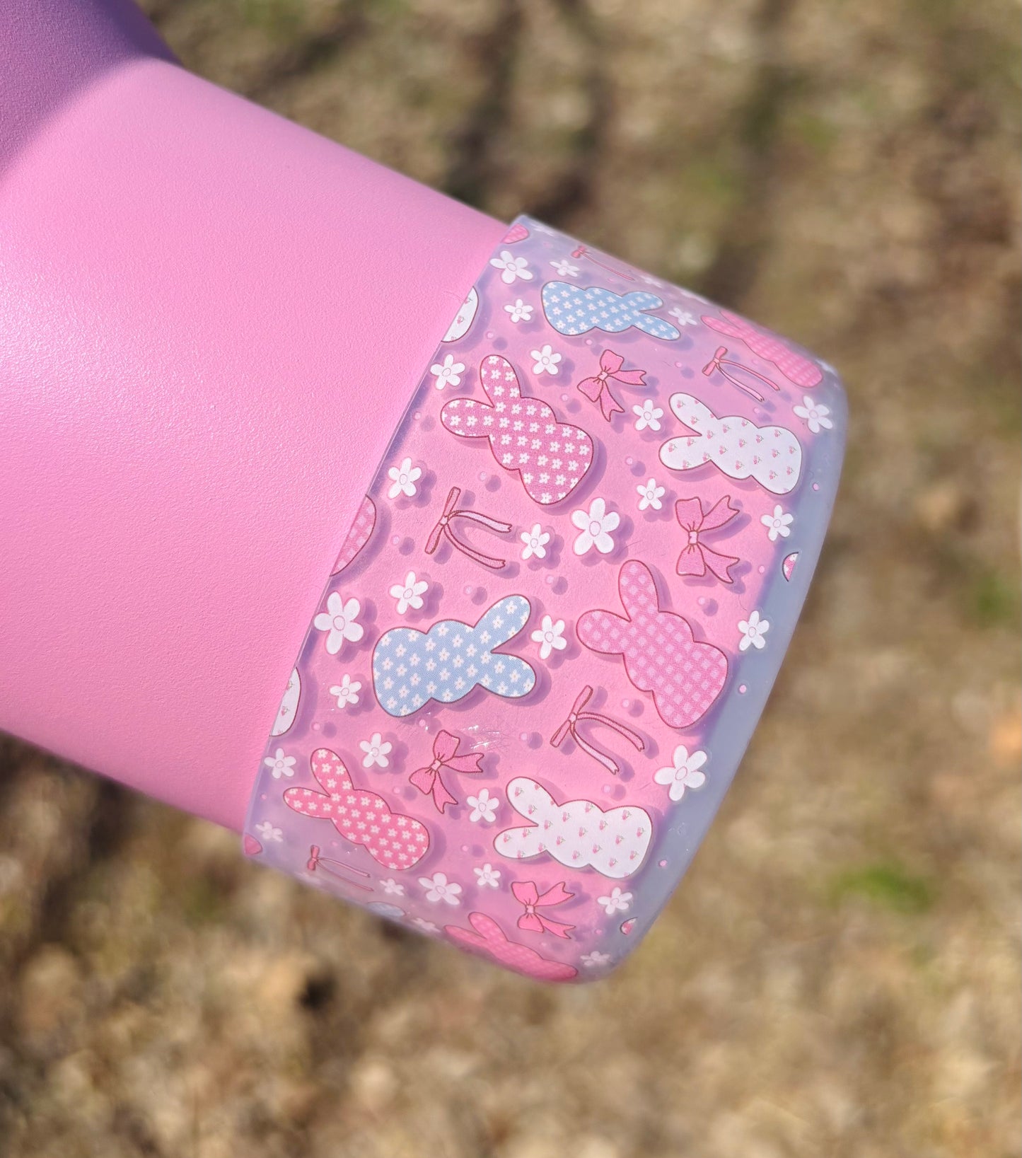 Floral Bunnies Tumbler Boot