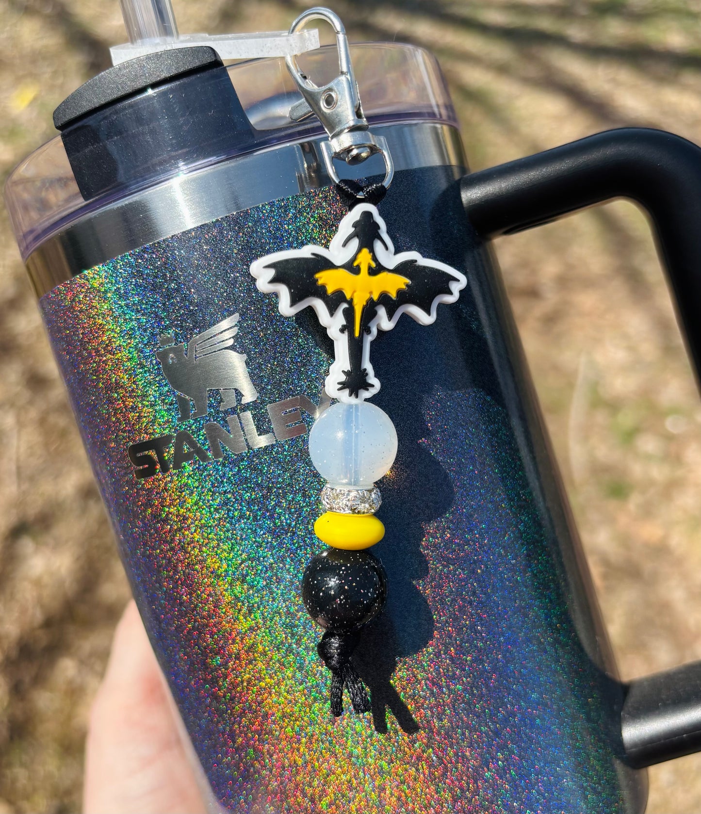 Fourth Wing Straw Charm