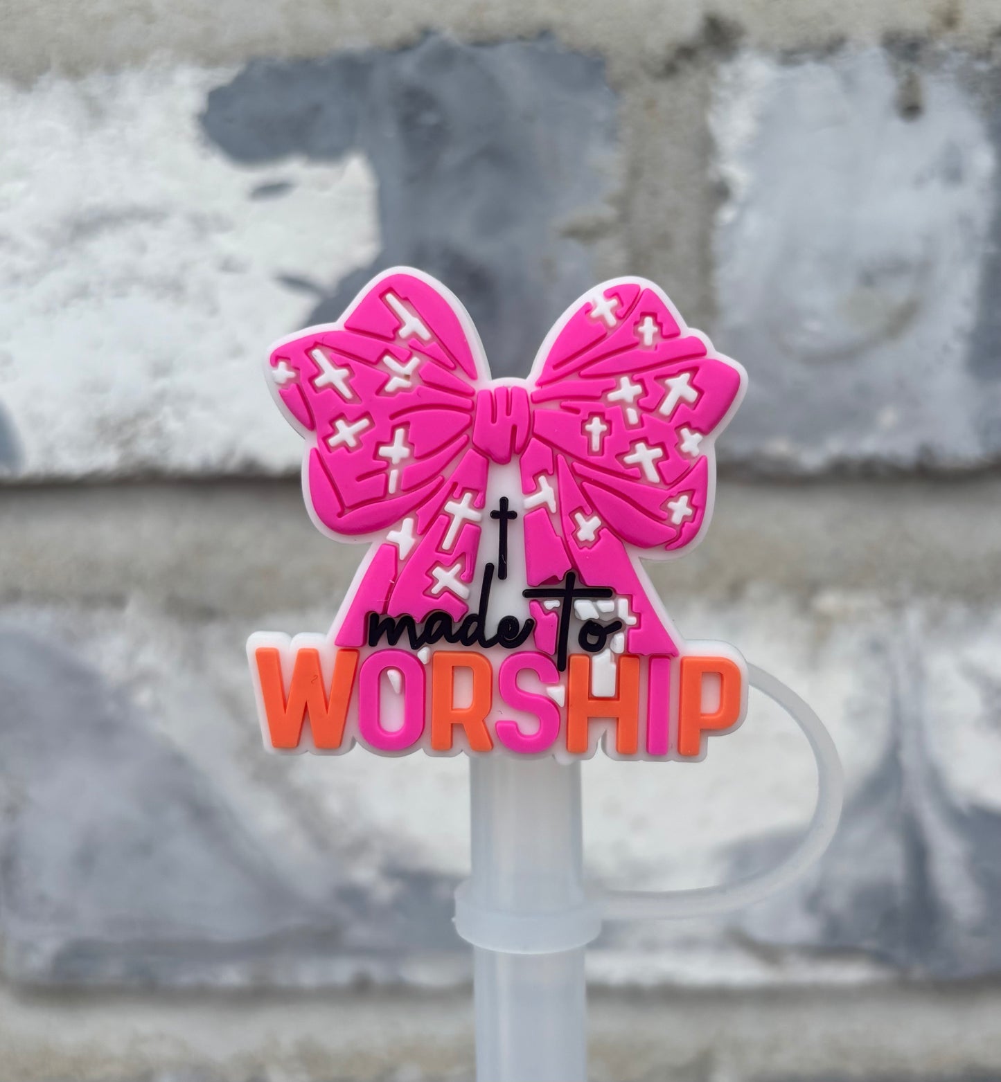 Made To Worship Straw Topper - 10mm