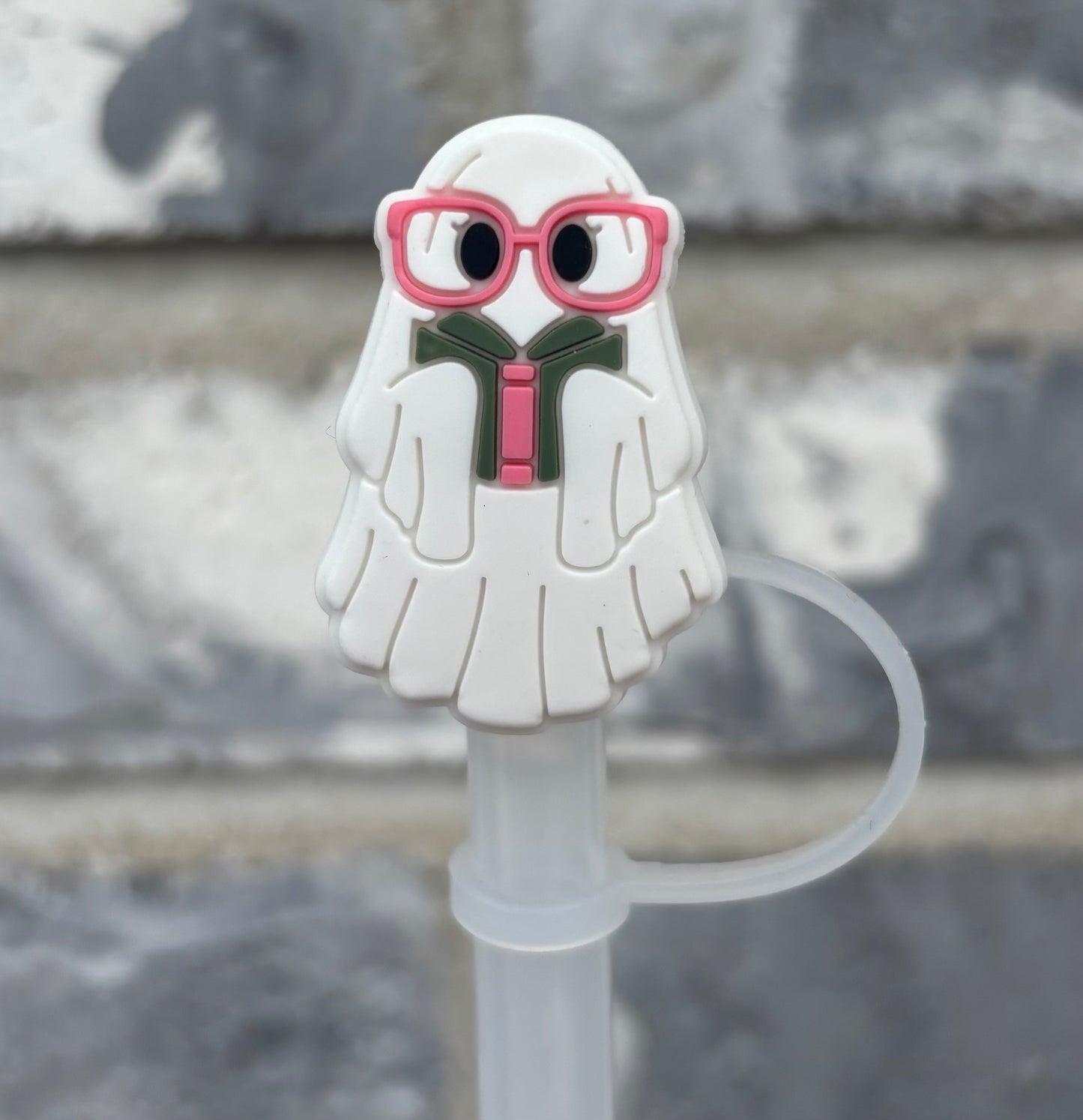 Bookish Ghost Straw Topper - 10mm