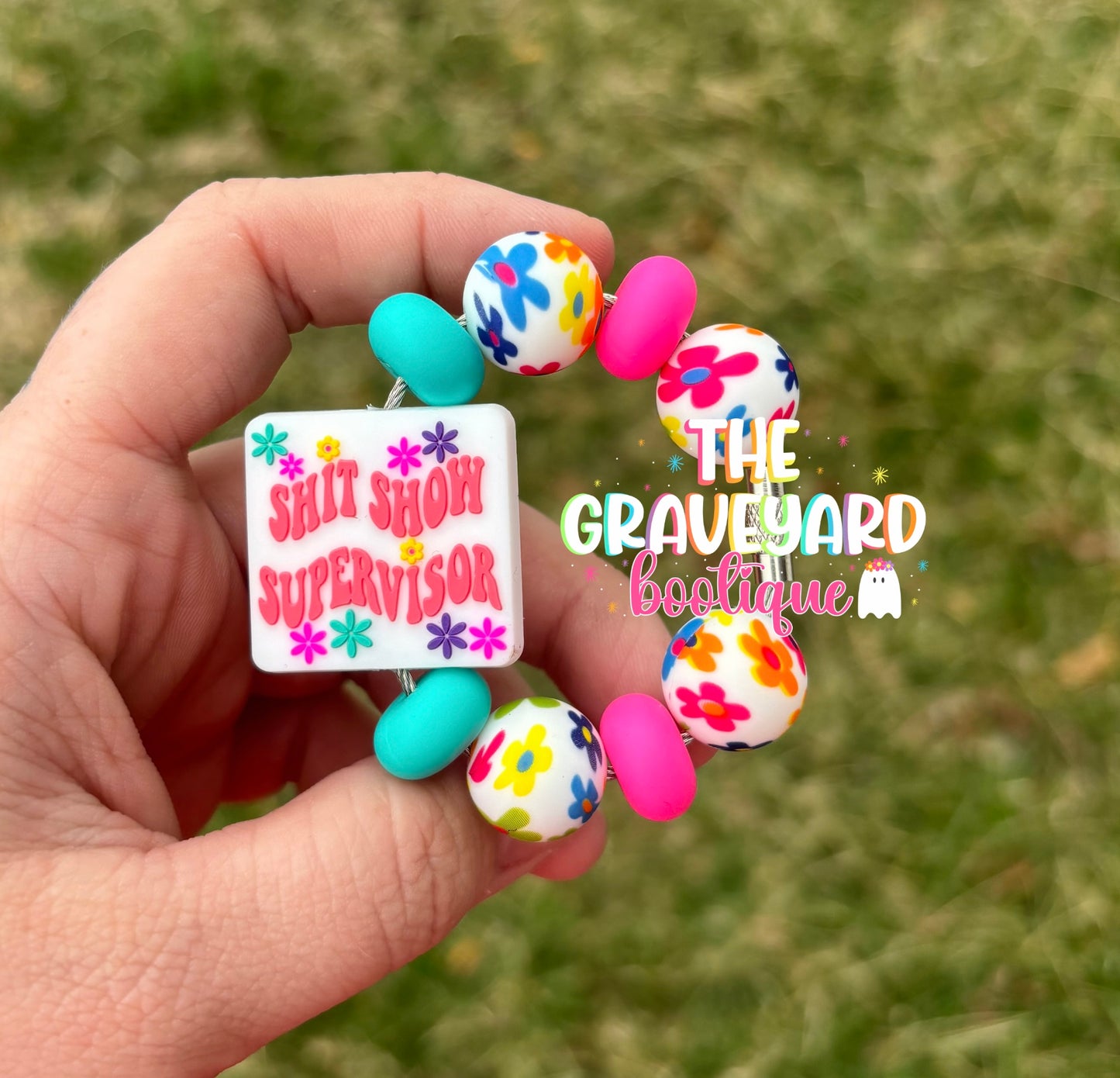 Shit Show Supervisor Tumbler Charm