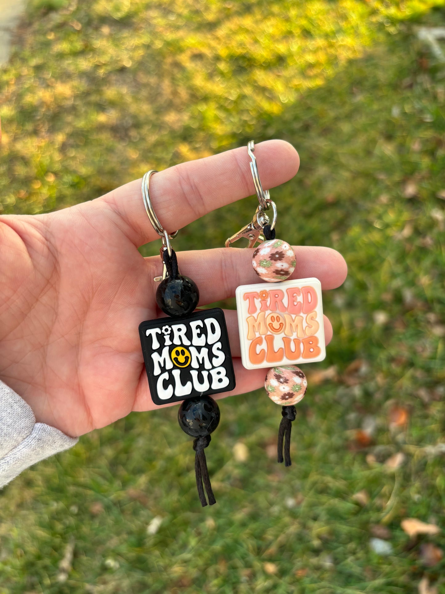 Tired Moms Club Keychain