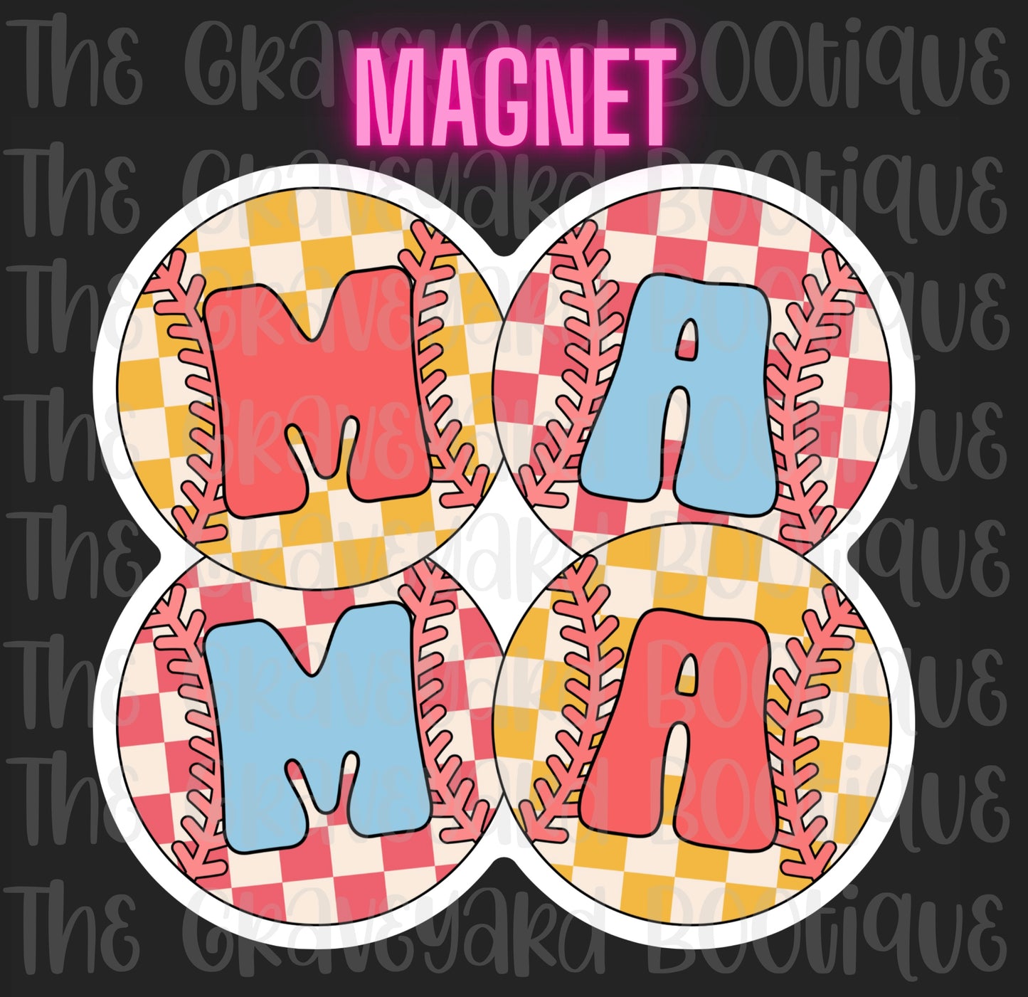 Mama Softball Magnet