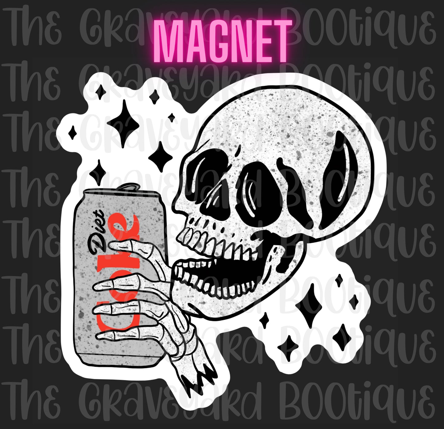 Skull Diet Coke Magnet