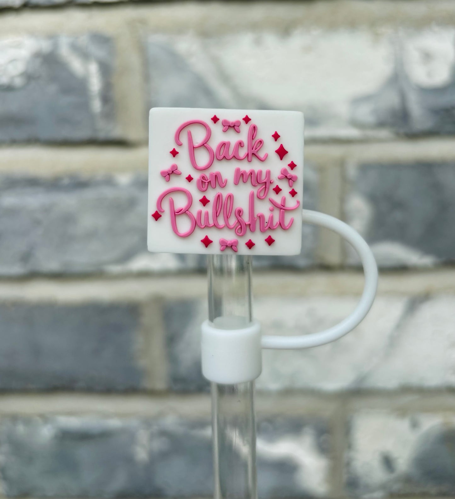 Back On My BS Straw Topper - 10mm