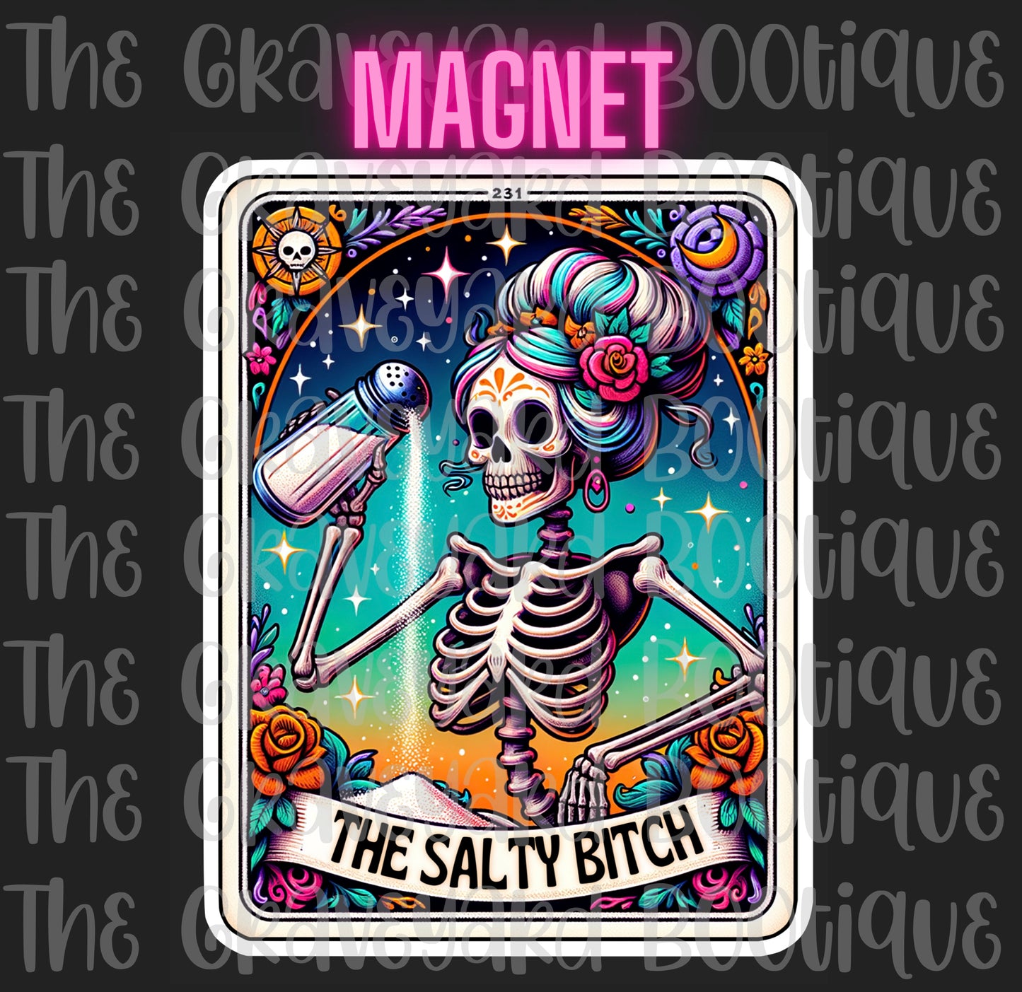 The Salty Bit*h Tarot Magnet