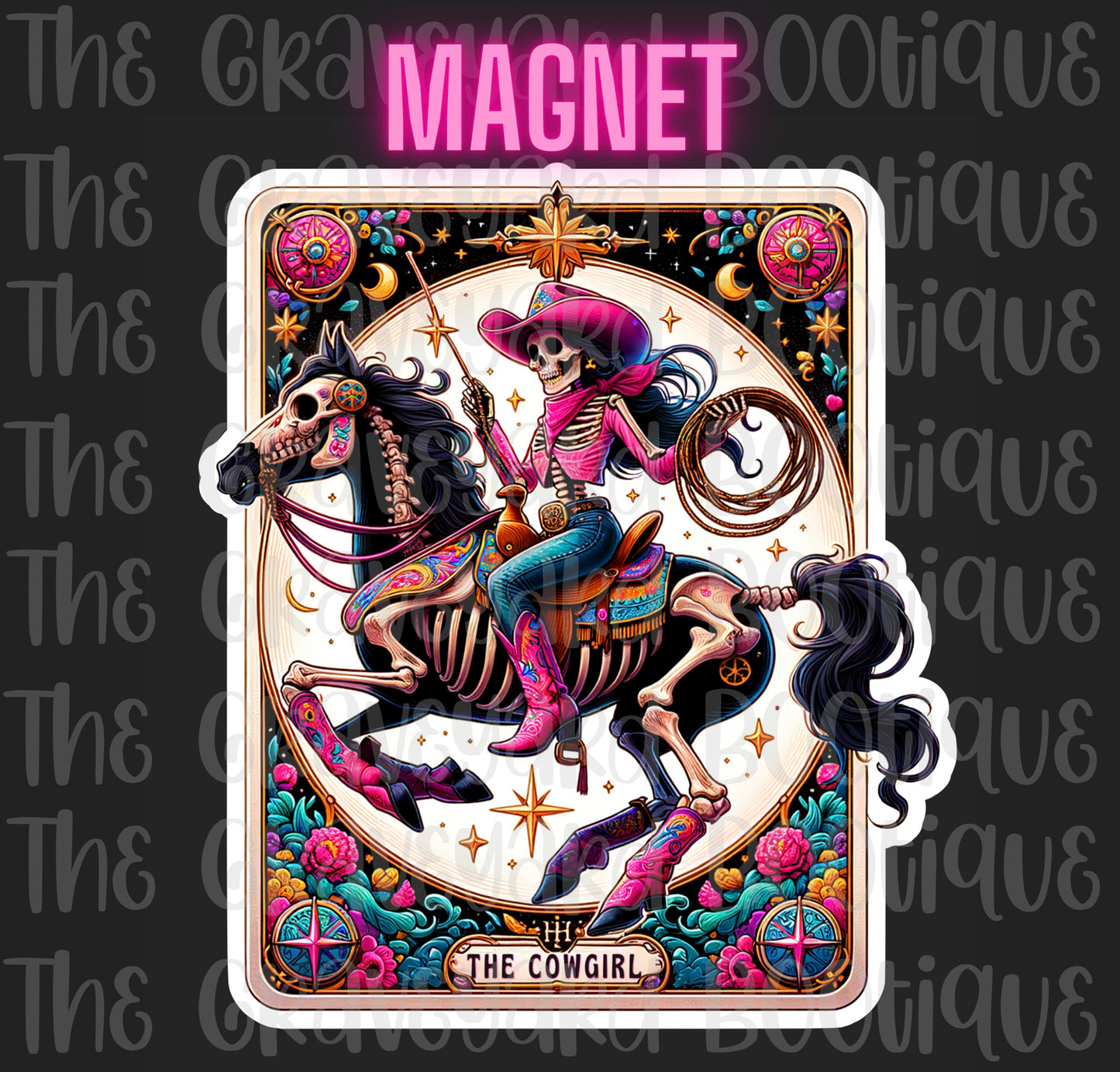 The Cowgirl Tarot Magnet