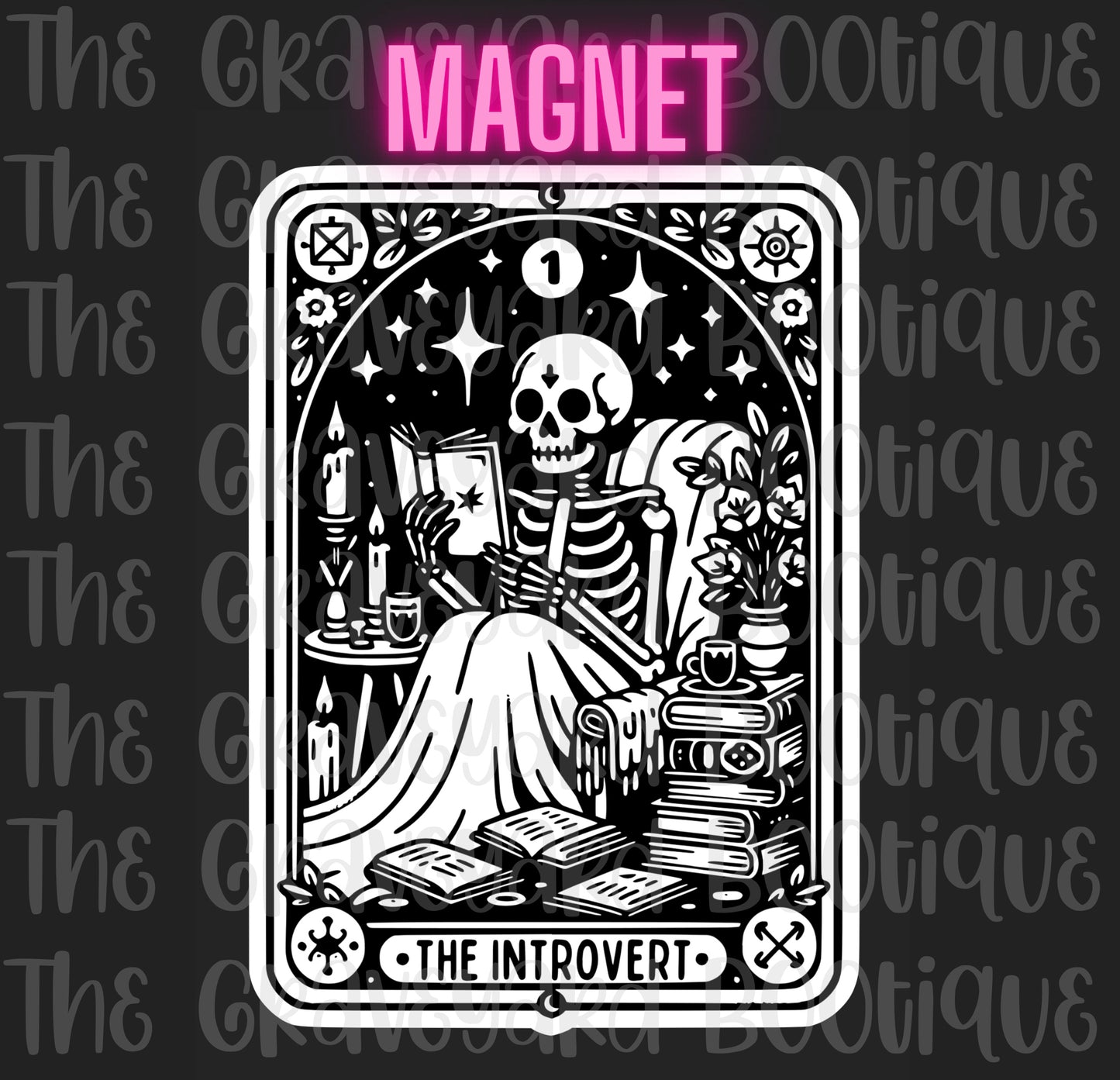 The Introvert Tarot Magnet