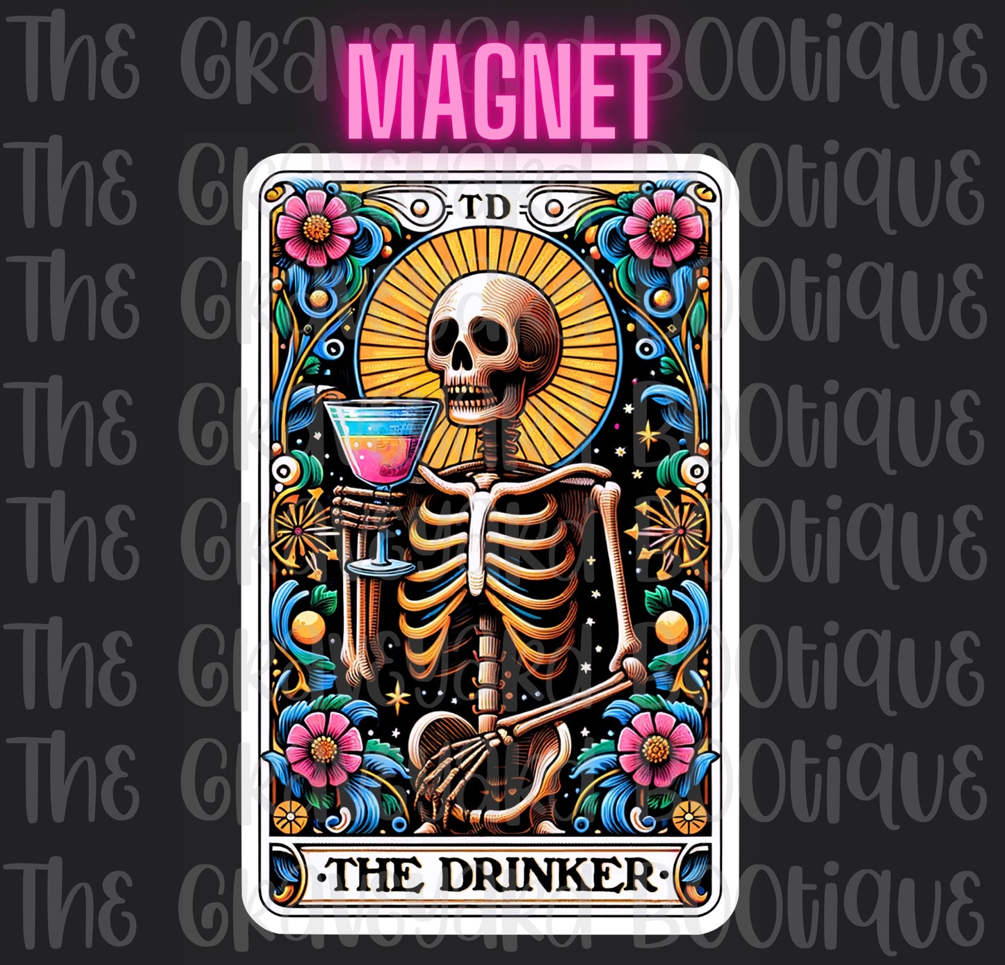 The Drinker Tarot Magnet
