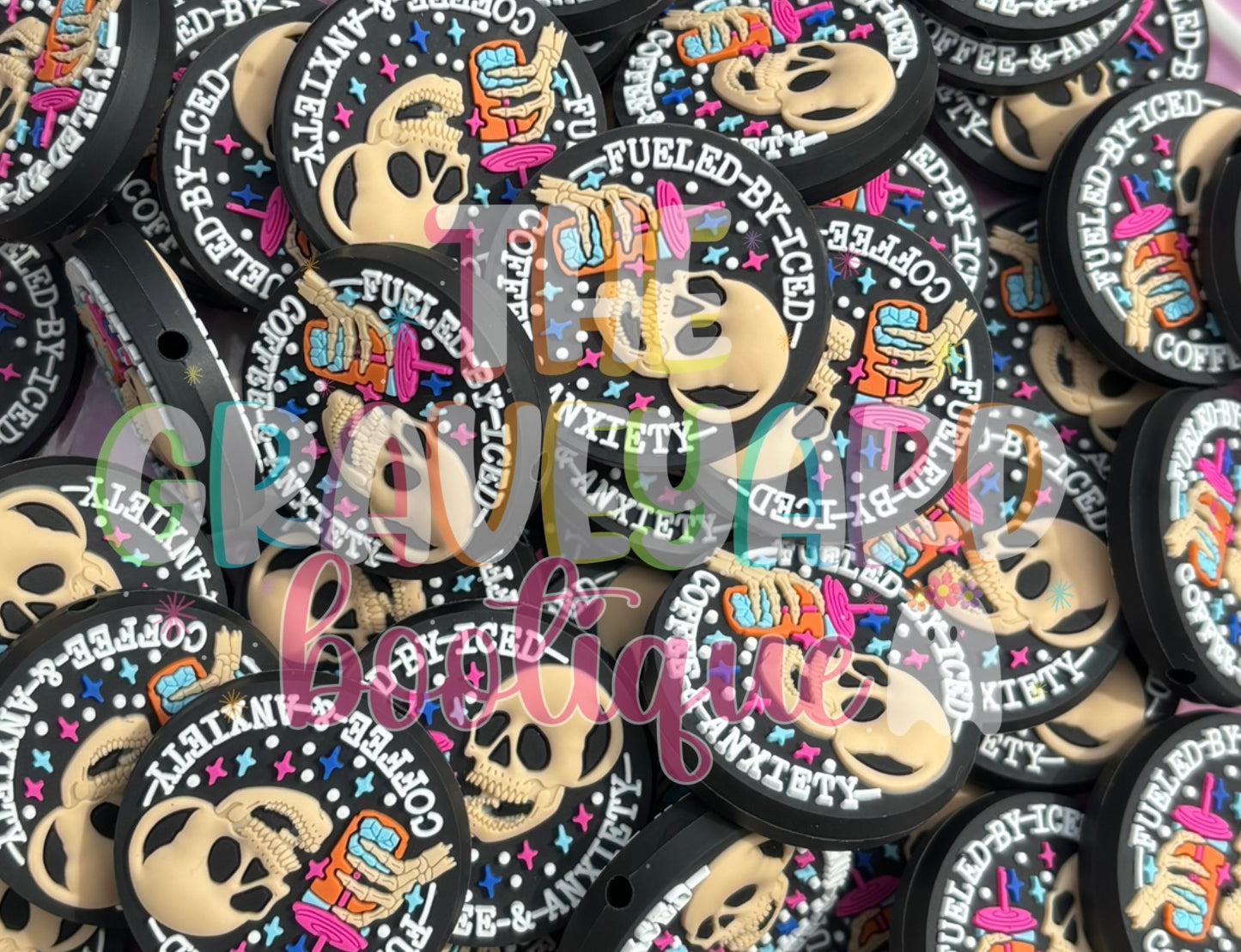 EXCLUSIVE- Fueled By Iced Coffee & Anxiety Focal Bead