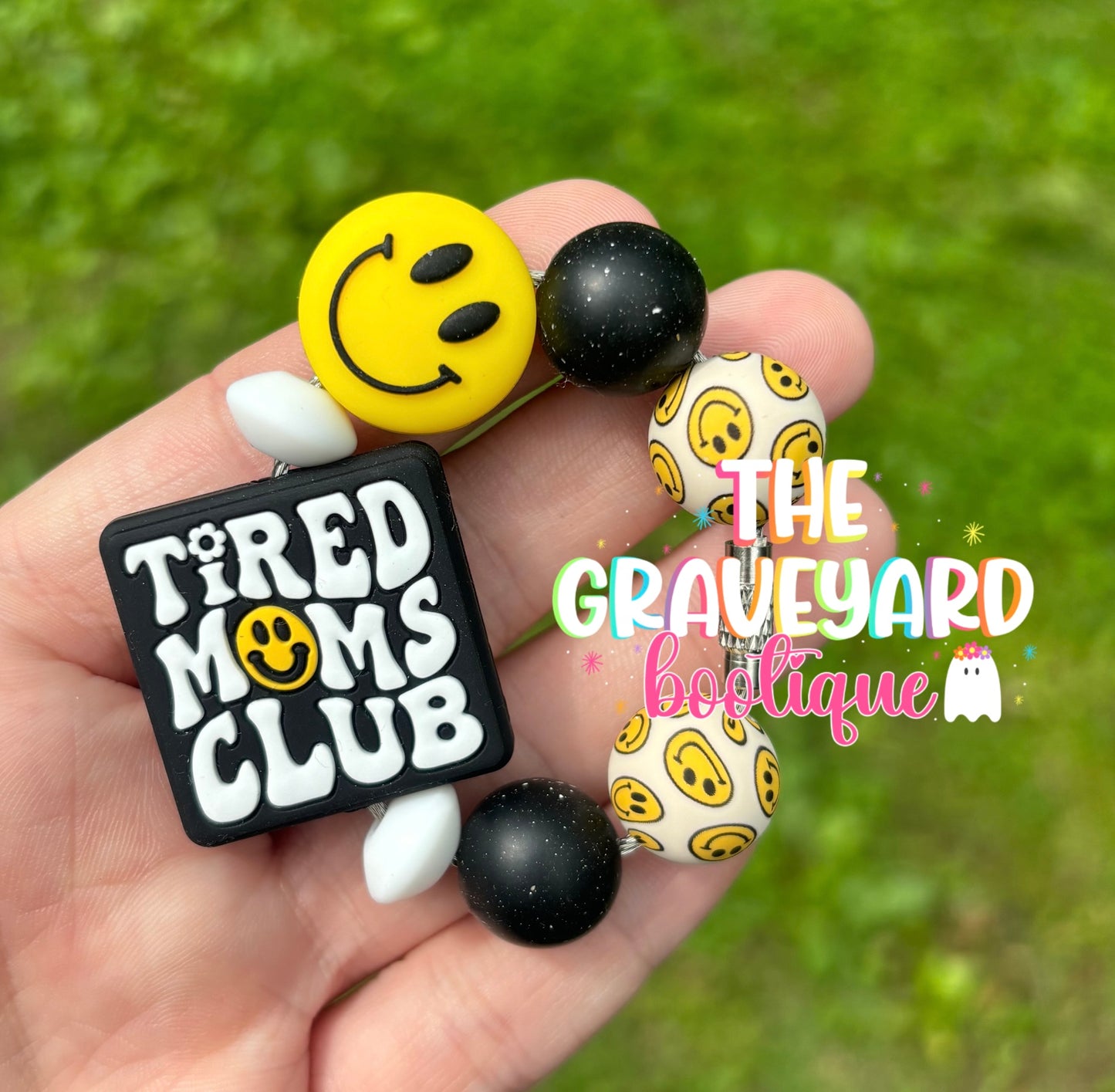 Tired Moms Club Tumbler Charm