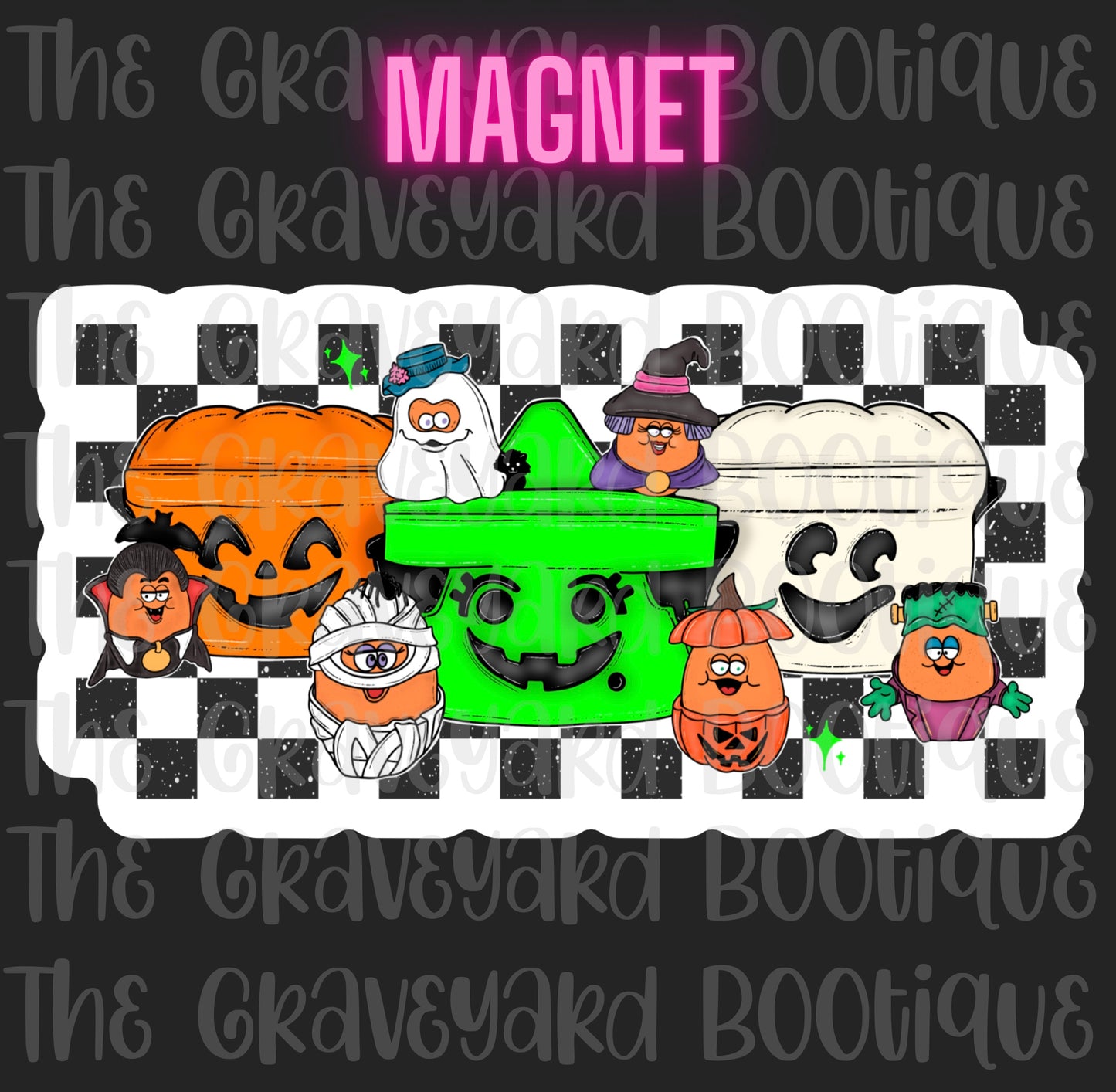 Halloween Bucket Magnet