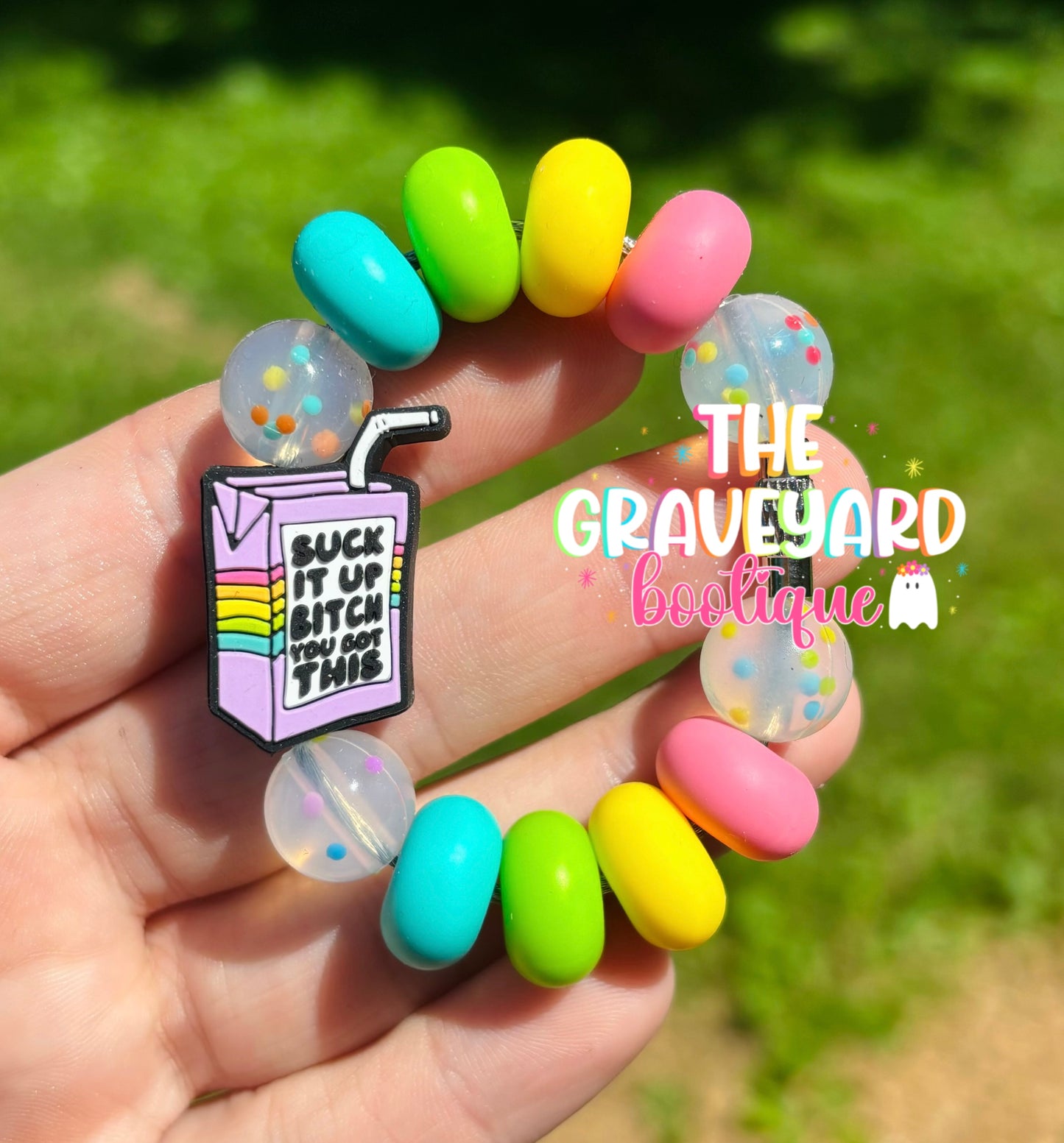 Suck It Up Tumbler Charm