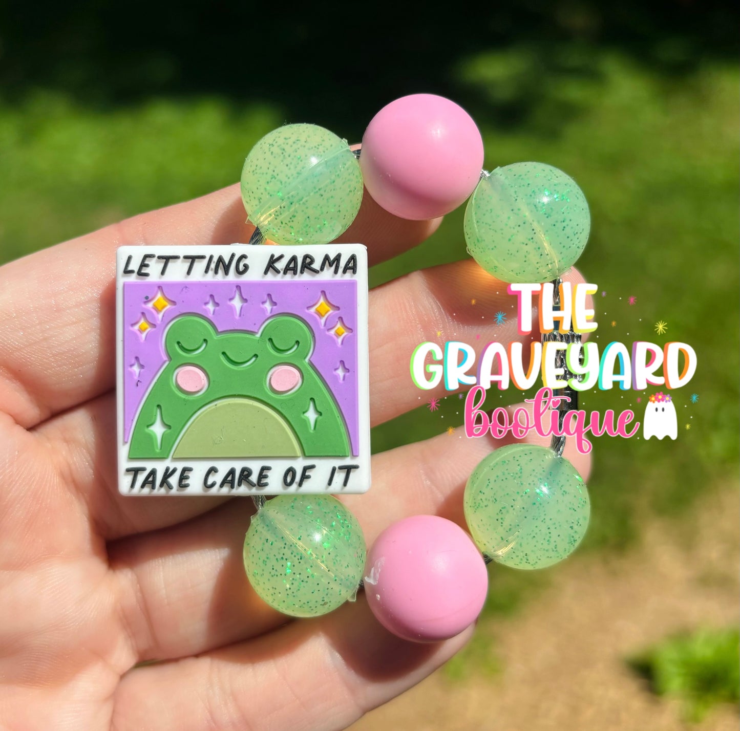 Letting Karma Take Care Of It Tumbler Charm