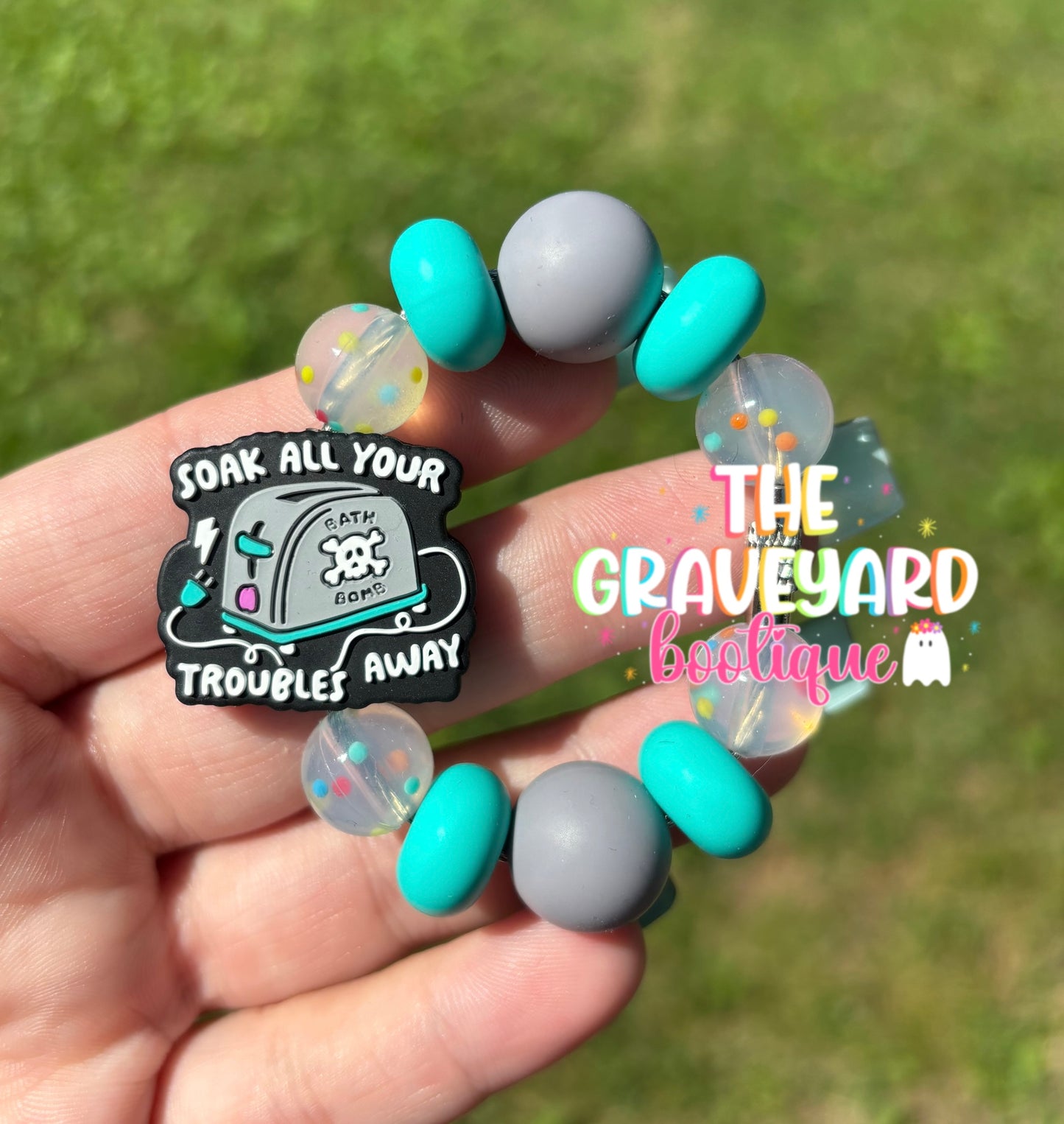 Soak All Your Troubles Away Tumbler Charm