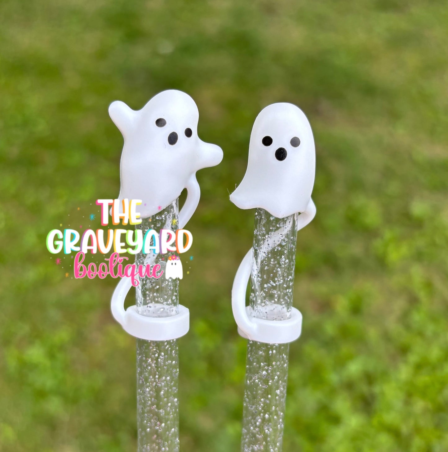 3d Ghost Straw Topper