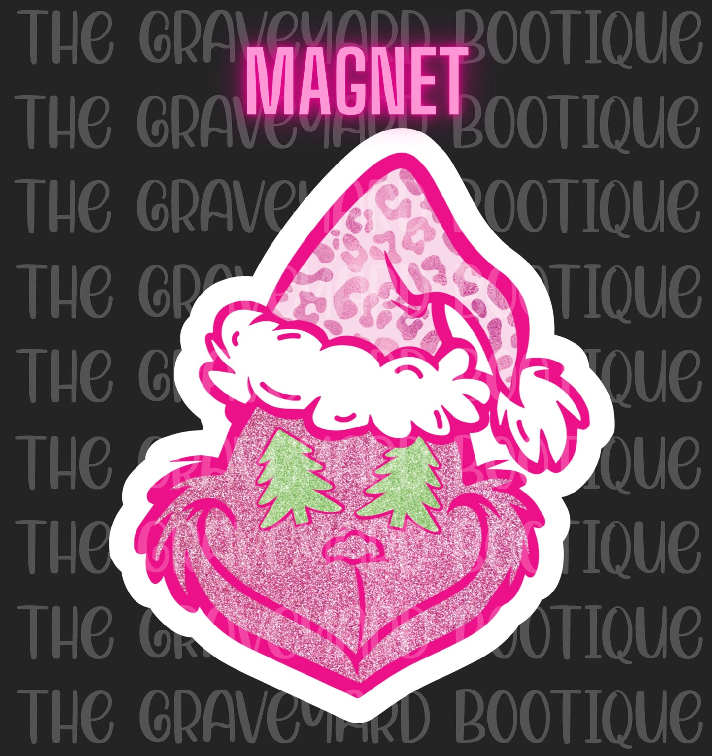 Pink Mean Green Guy Magnet