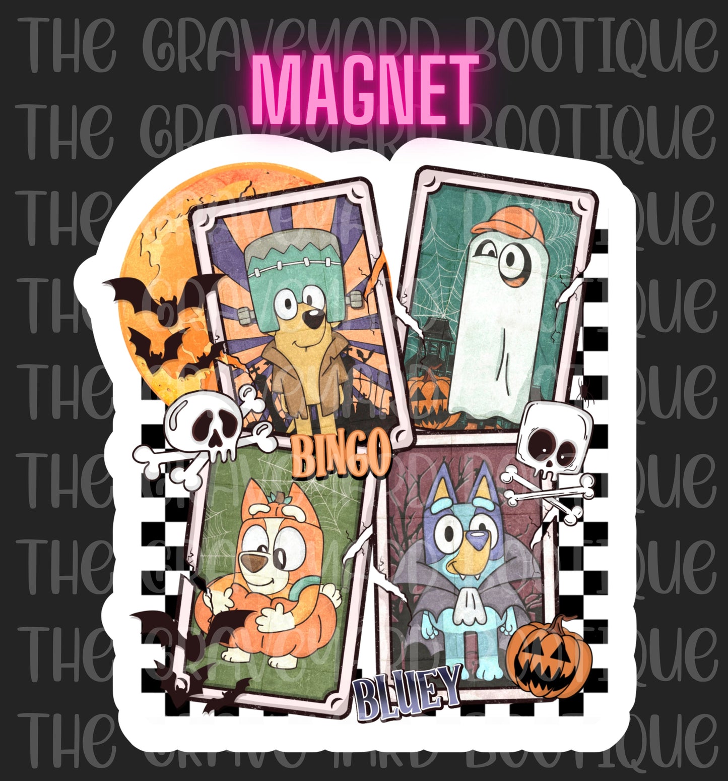 Spooky Dogs Magnet