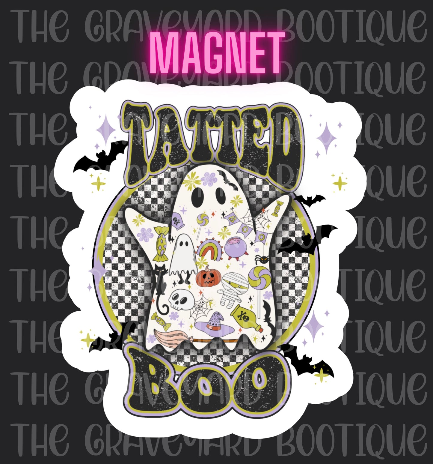 Tatted Boo Magnet
