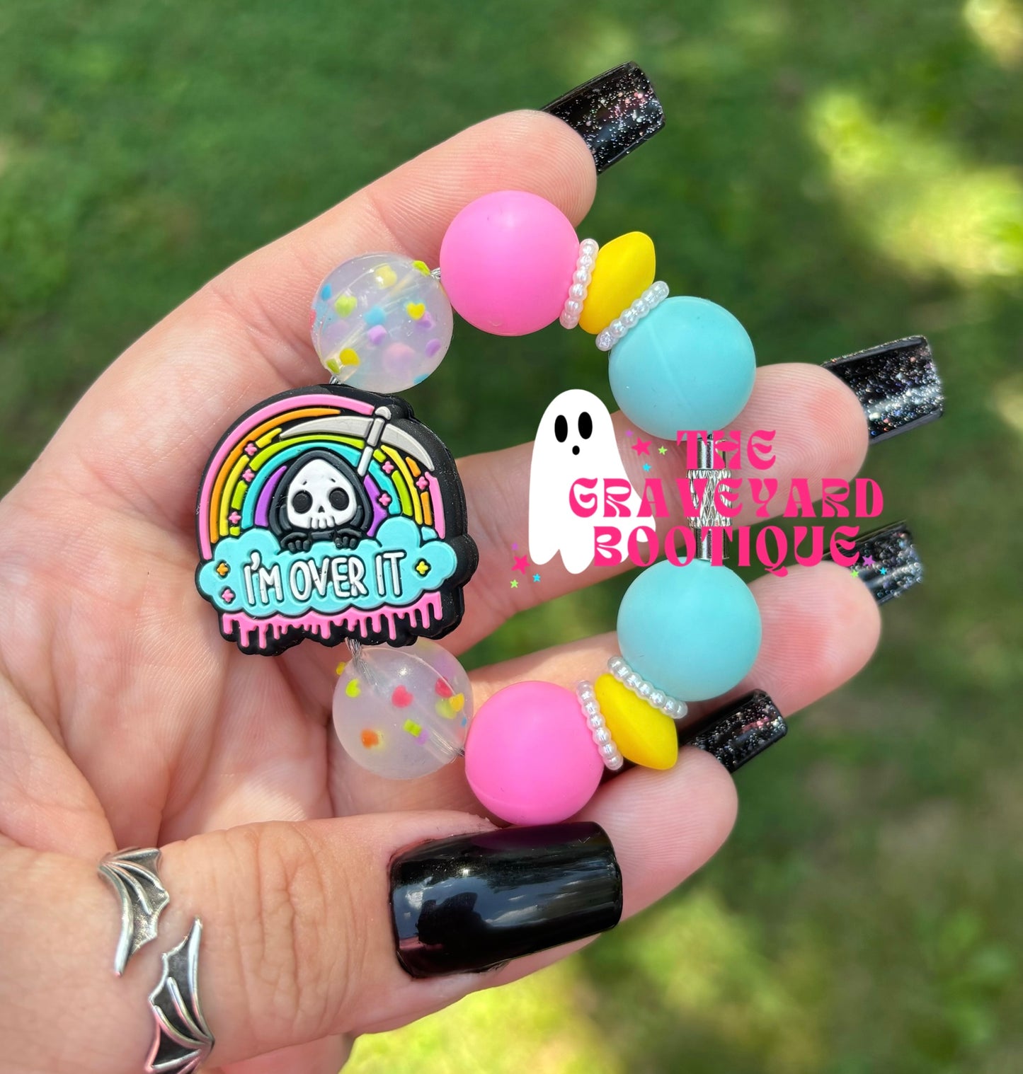 I’m Over It Tumbler Charm