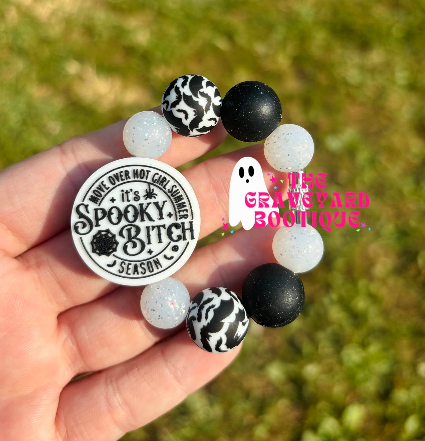 Spooky B*tch Season Tumbler Charm