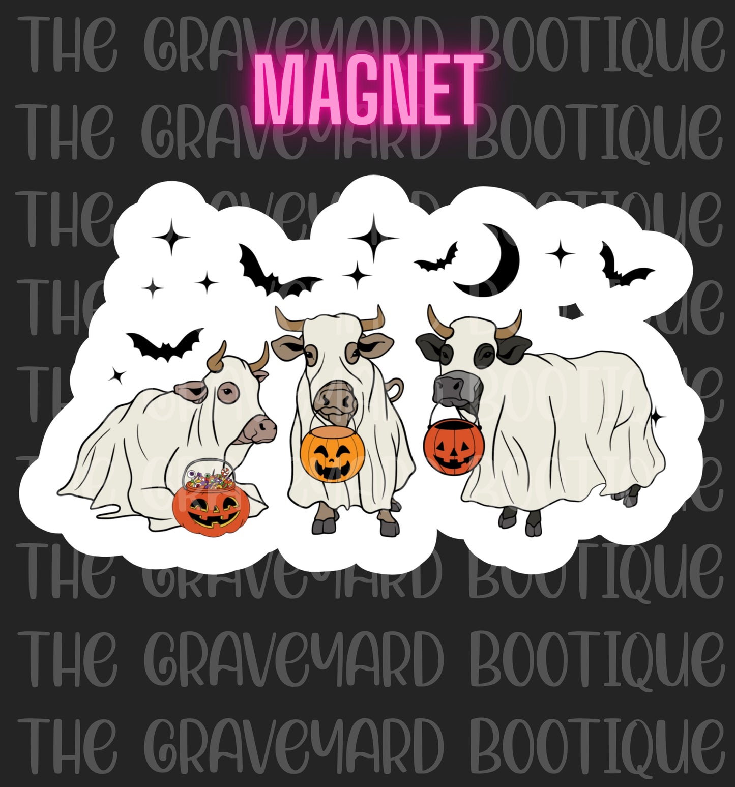 Spooky Cows Magnet