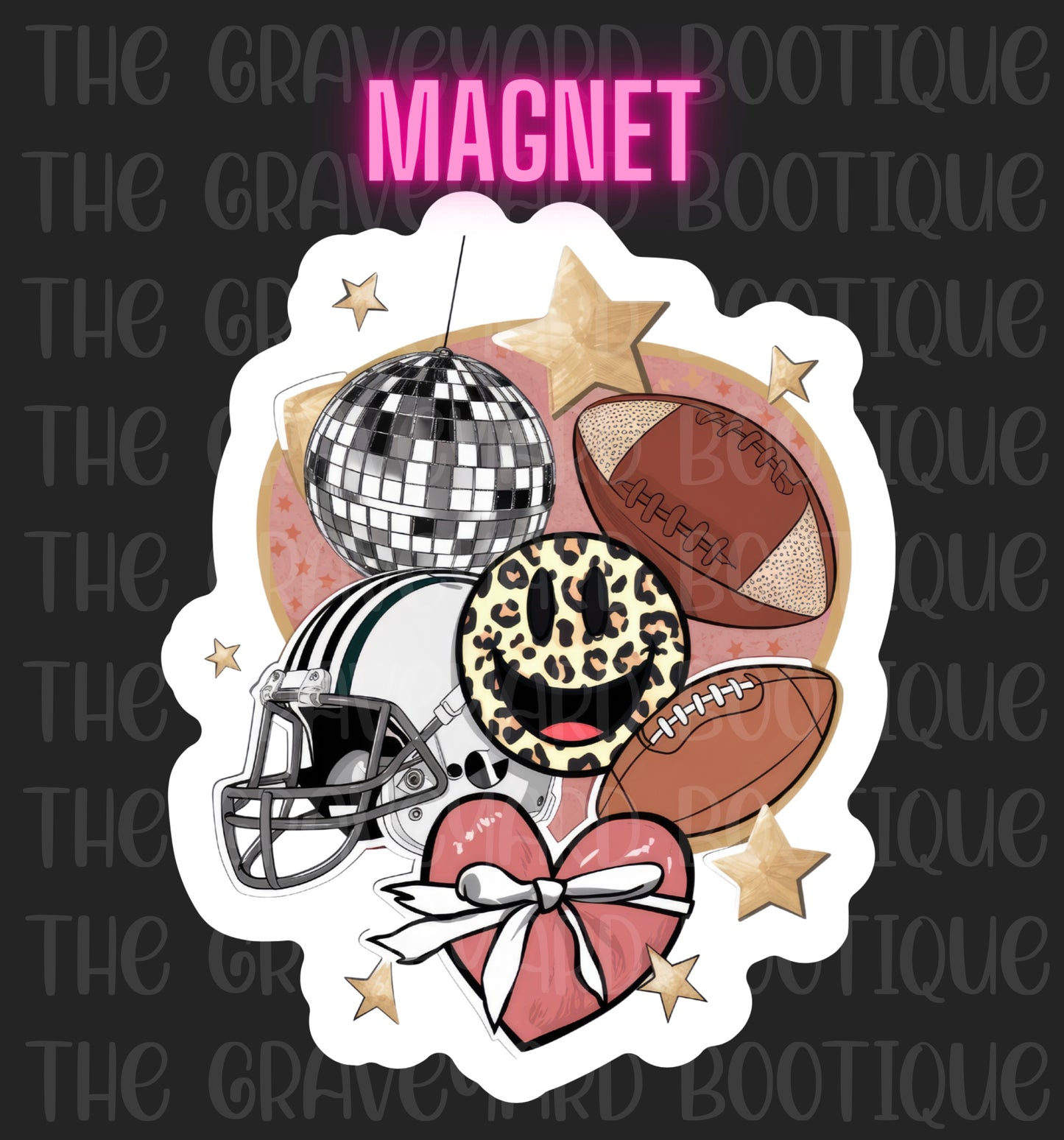 Football Collage Magnet