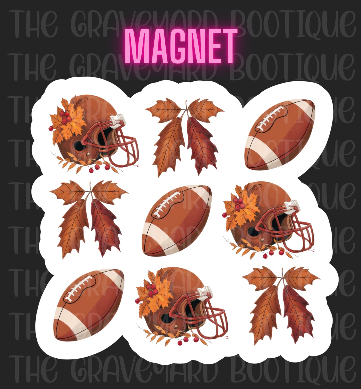 Coquette Football Magnet