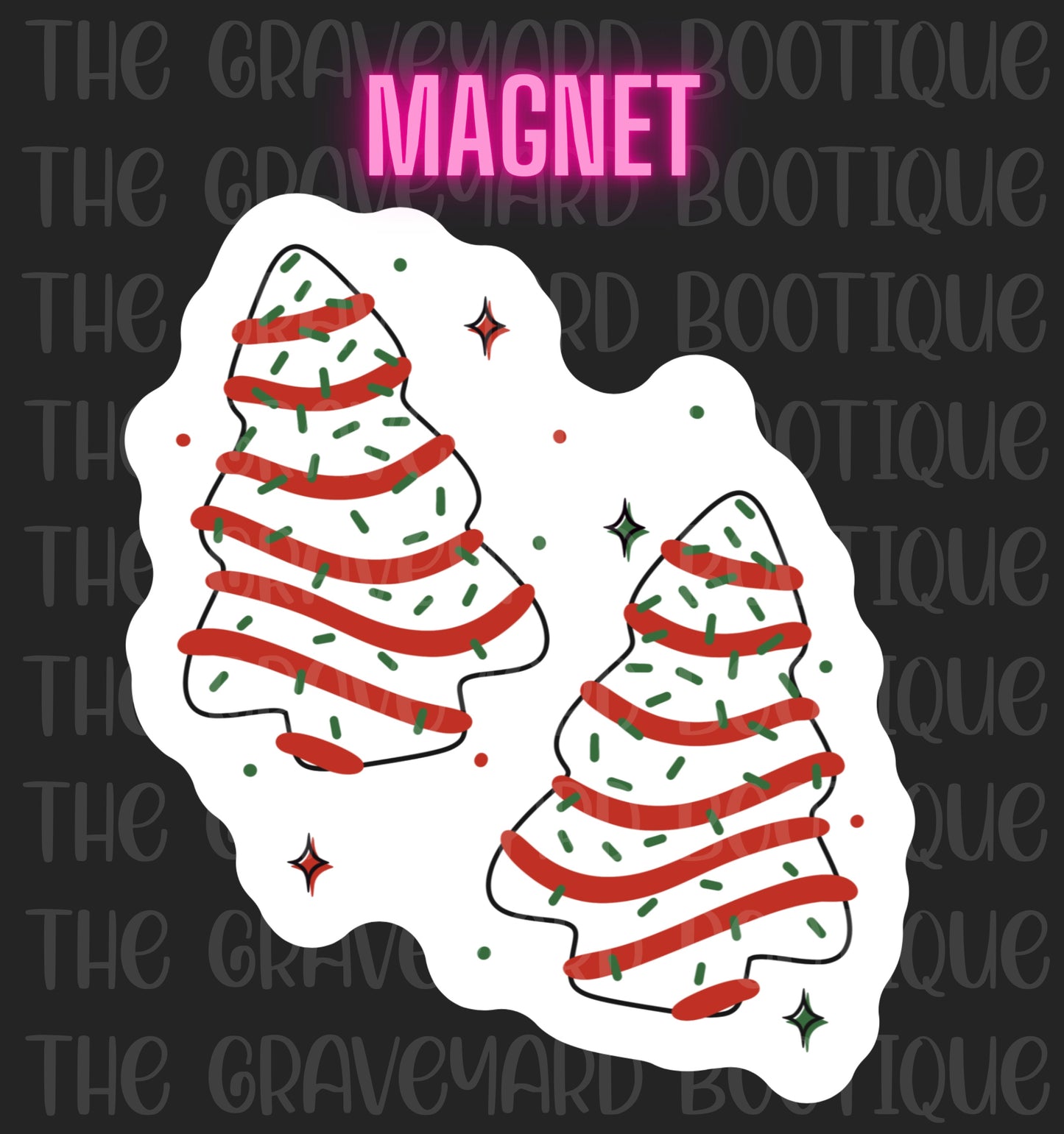 Christmas Cakes Magnet