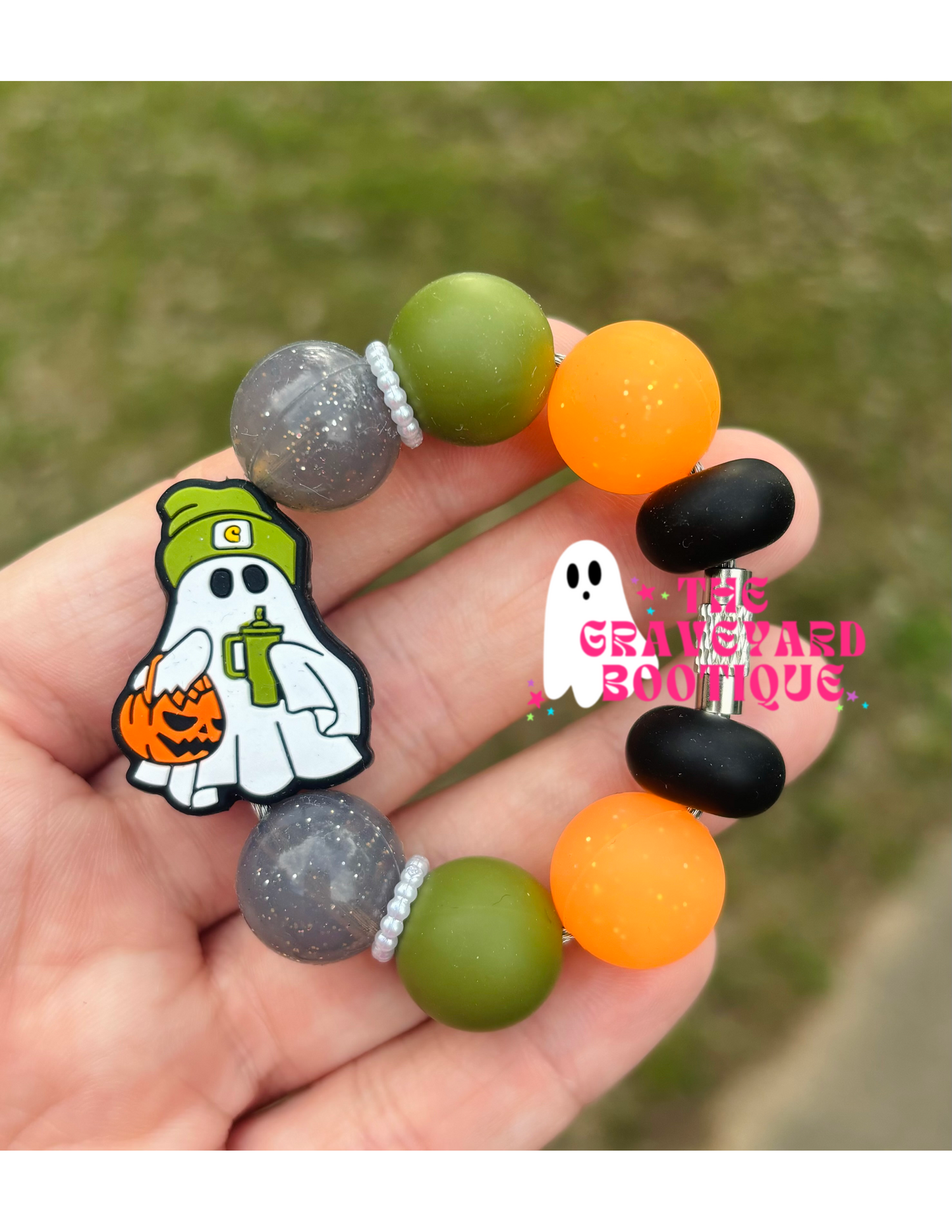 Boujee Halloween Ghost Tumbler Charm